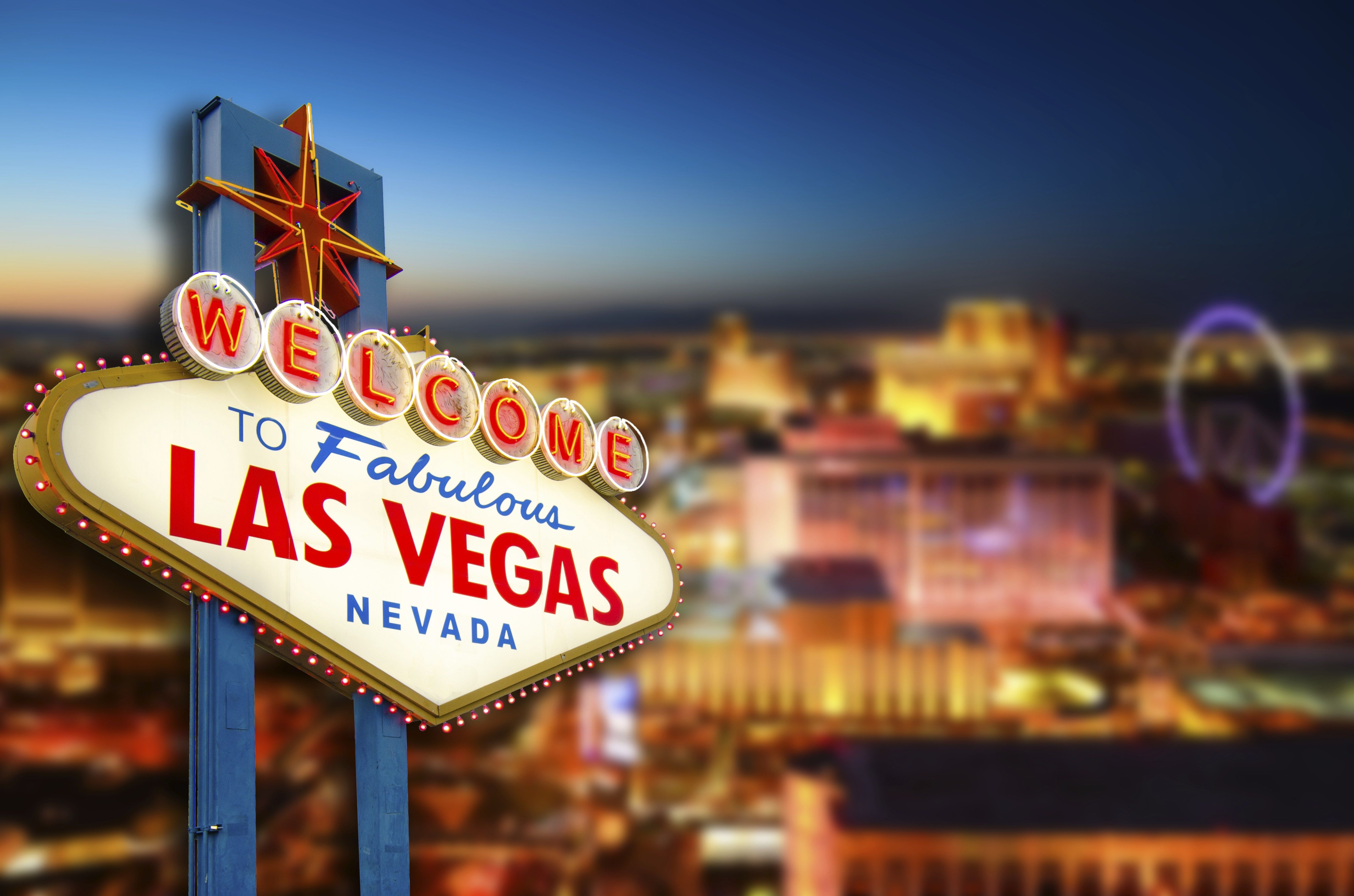 Cartello Welcome Las Vegas, 4928x3264 Ultra HD, 4K TV