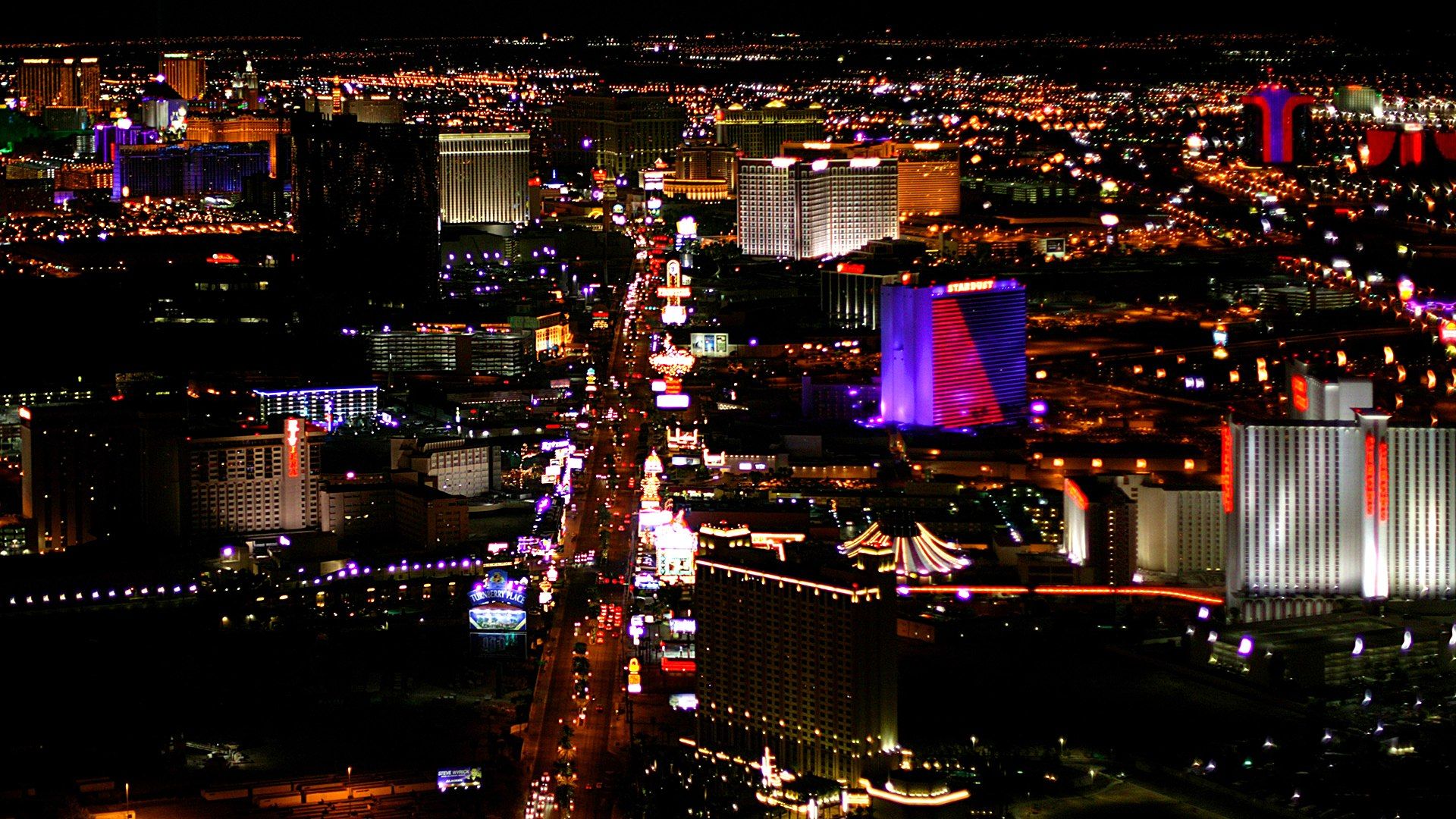 Las Vegas Strip notturna, 1920x1080 Full HD 1080p, PC