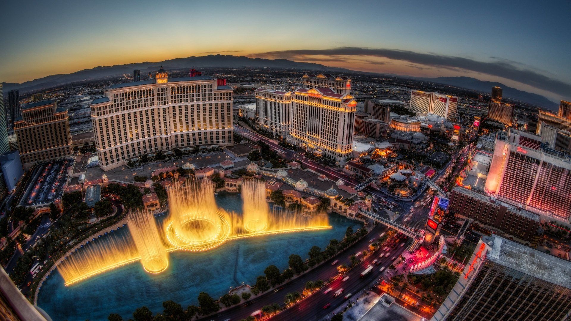 Las Vegas Strip al tramonto, 1920x1080 1080p, PC Desktop