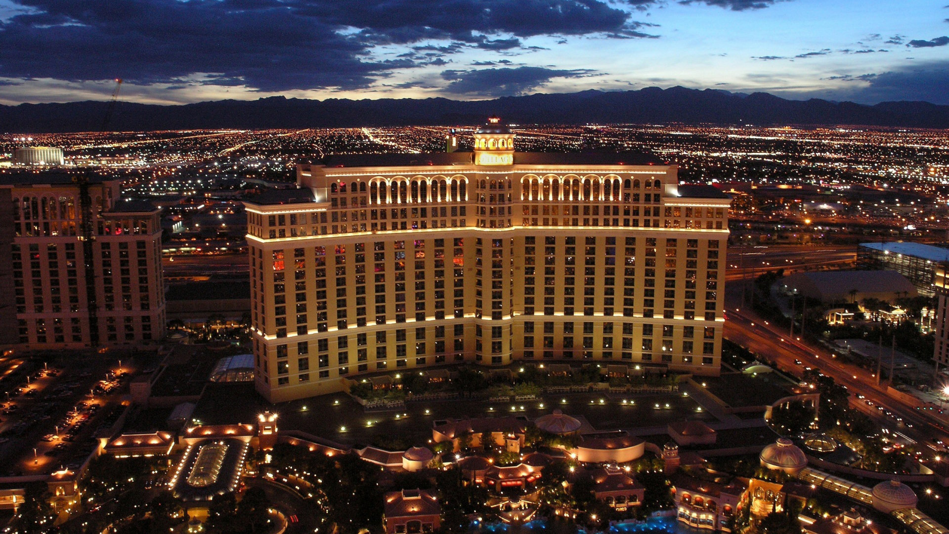 Hotel Bellagio Las Vegas notturno, 1920x1080 1080p, Desktop