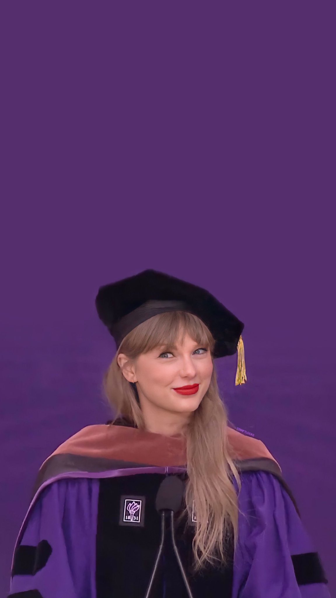 Taylor Swift toga laurea viola, 1152x2048 Full HD Verticale, Google Pixel
