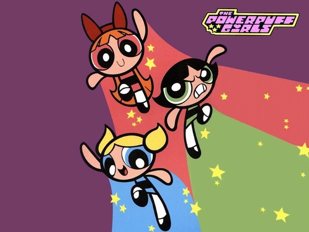Powerpuff Girls cartoon volanti, 1024x768 HD, PC Desktop