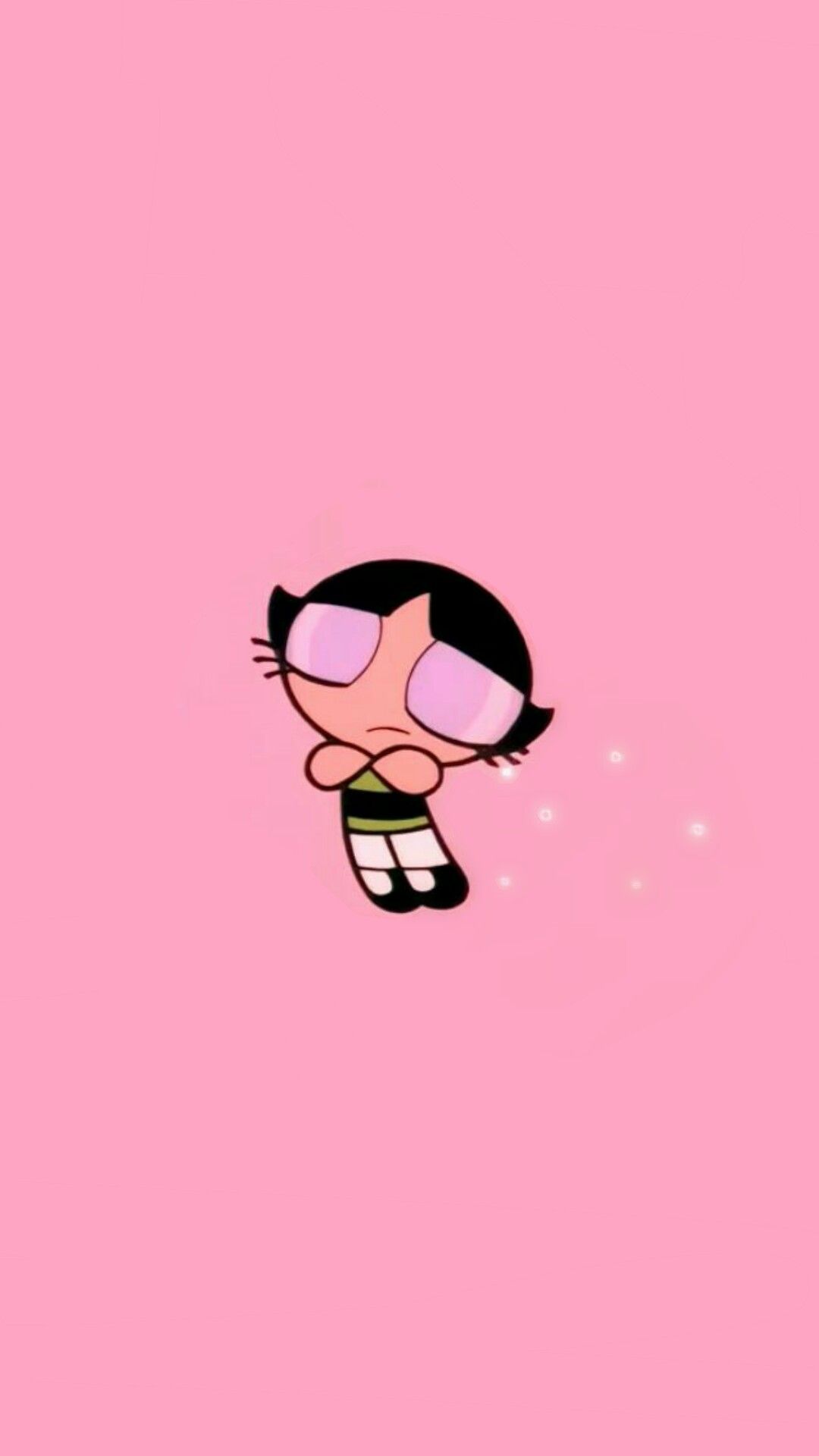 Buttercup Superchicche sfondo rosa, 1080x1920 Verticale, Mobile