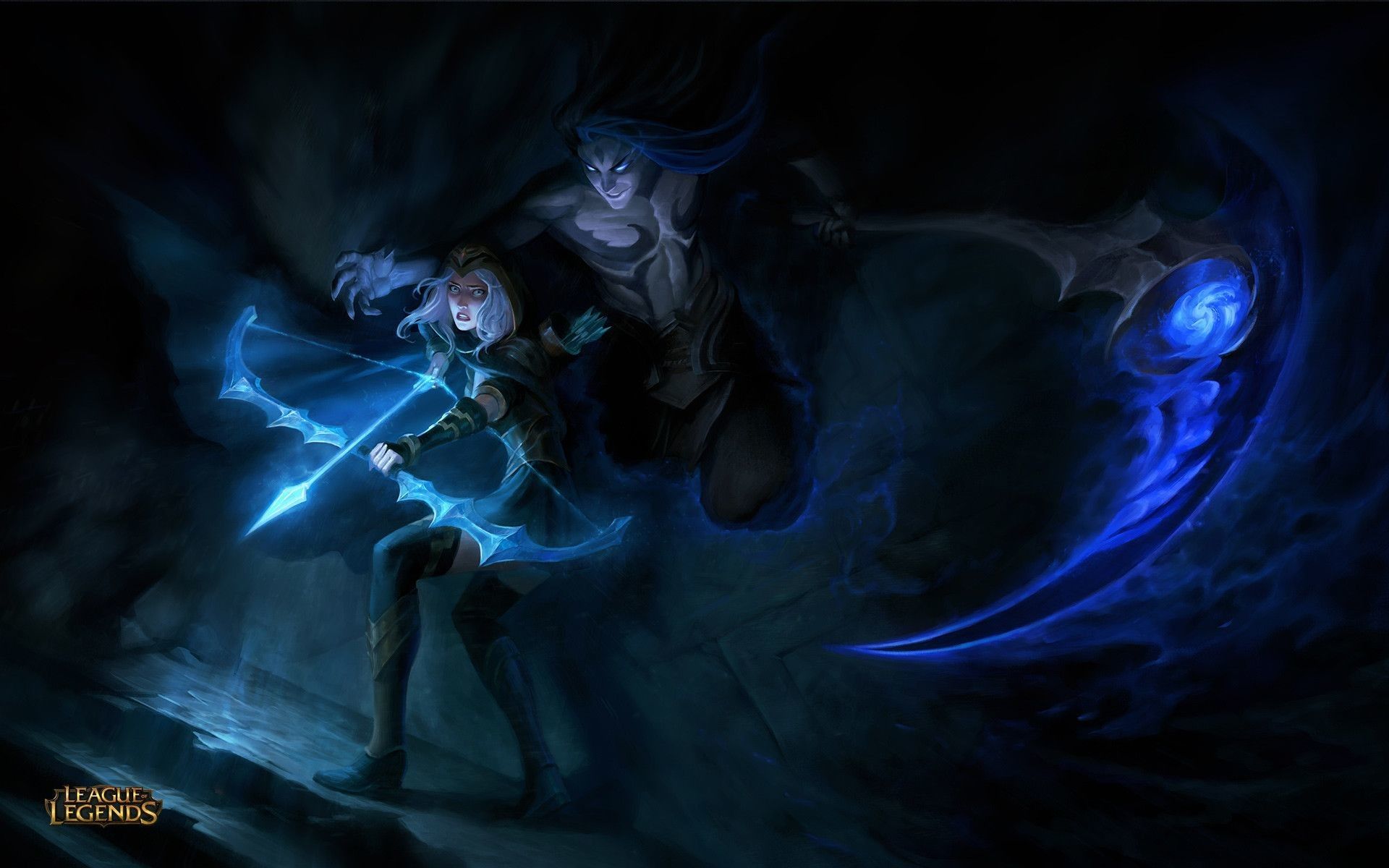Ashe arciere ghiaccio blu, 1920x1200 Full HD+ WUXGA, PC
