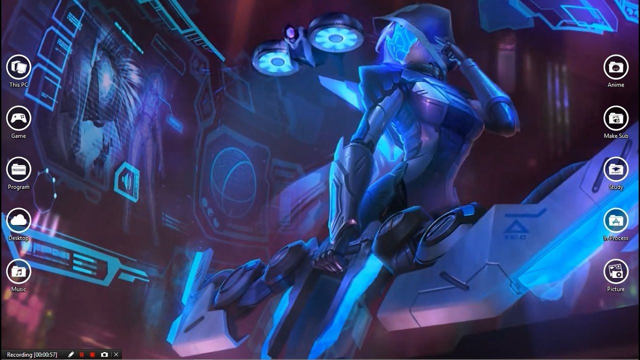 campione futuristico neon blu, 1280x720 720p, Laptop