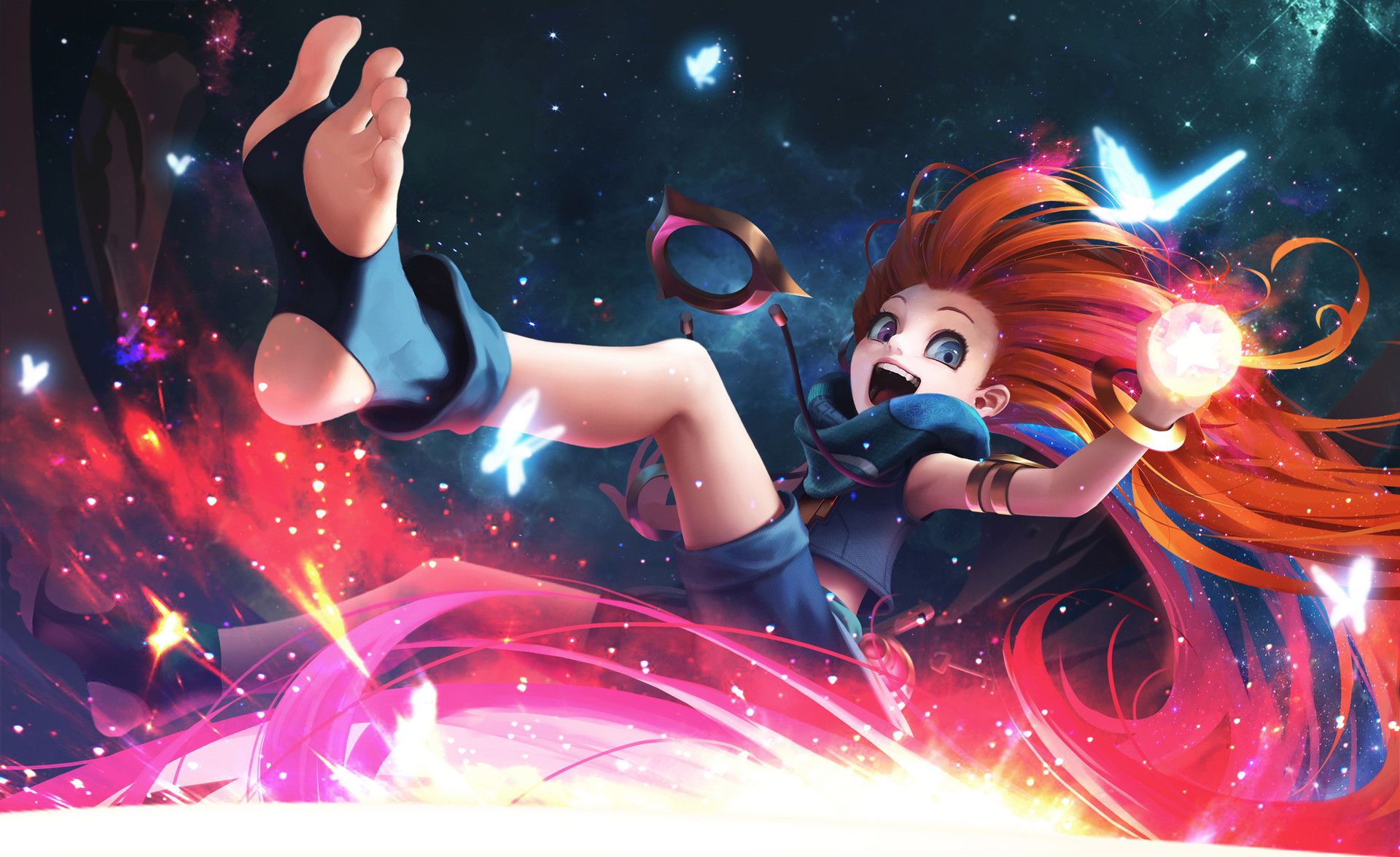 Zoe anime stelle colorate, 1920x1176 1080p, Laptop