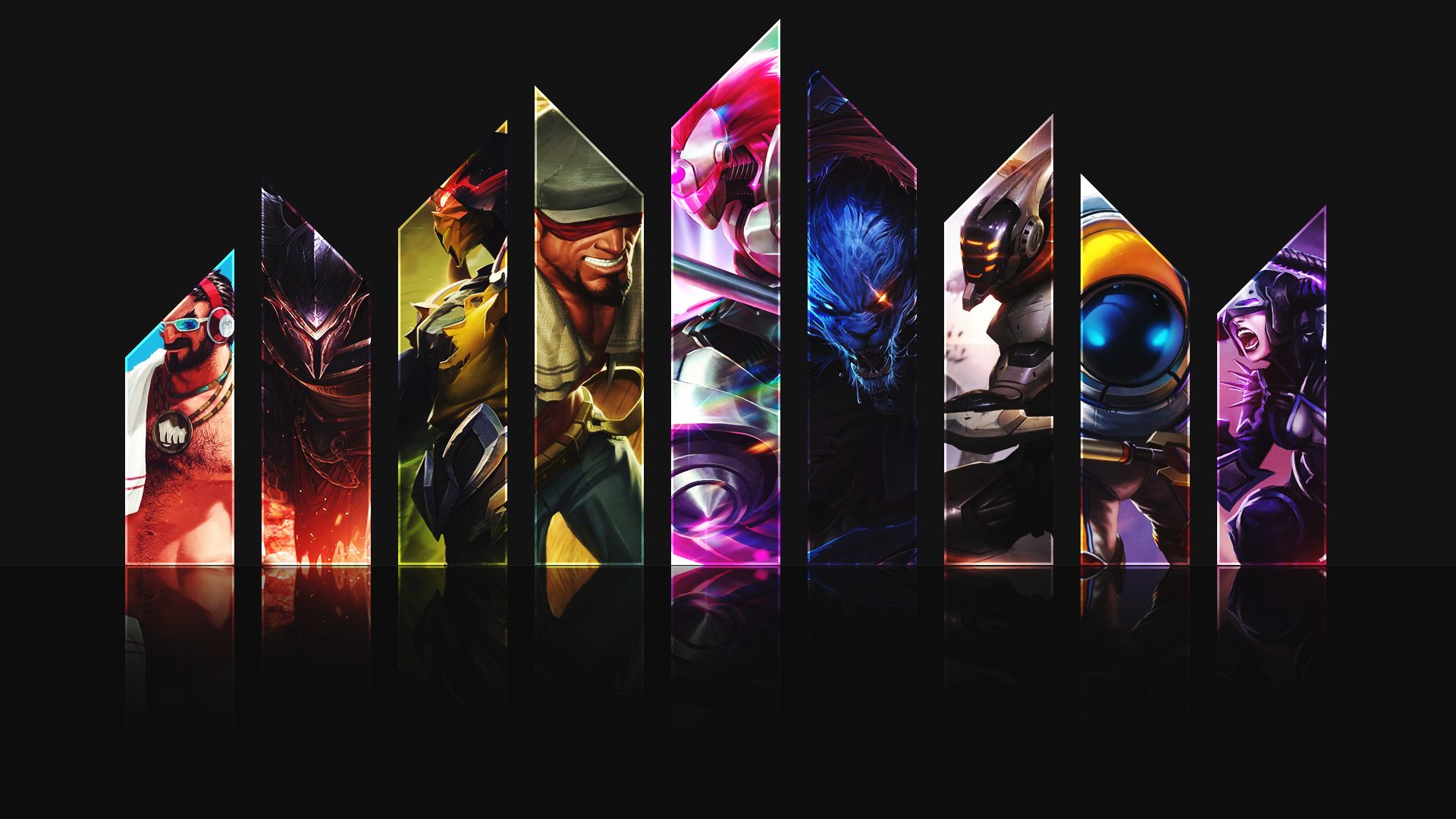 collage volti campioni prismi, 1920x1080 1080p, Desktop