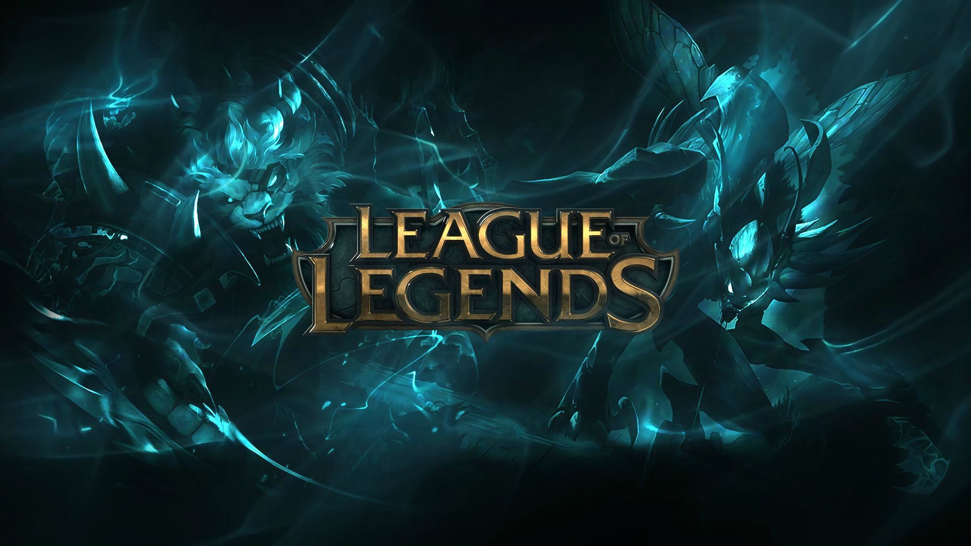 logo LoL cristalli blu, 1920x1080 1080p, Laptop