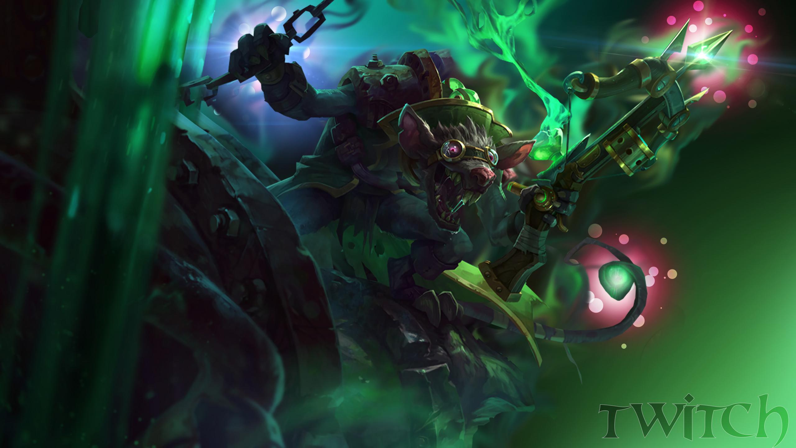 Twitch ratto verde catene, 2560x1440 1440p, Desktop