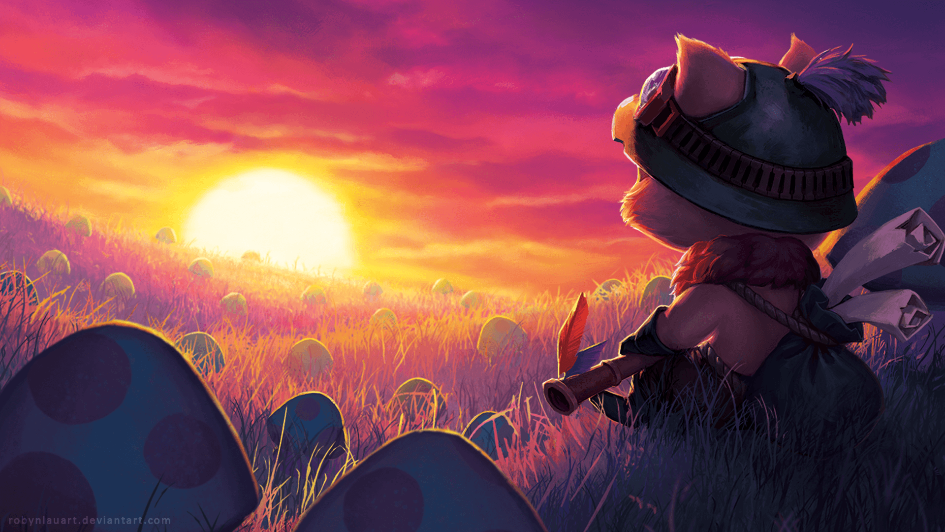Teemo tramonto campo colline, 1920x1080 Full HD 1080p, Laptop