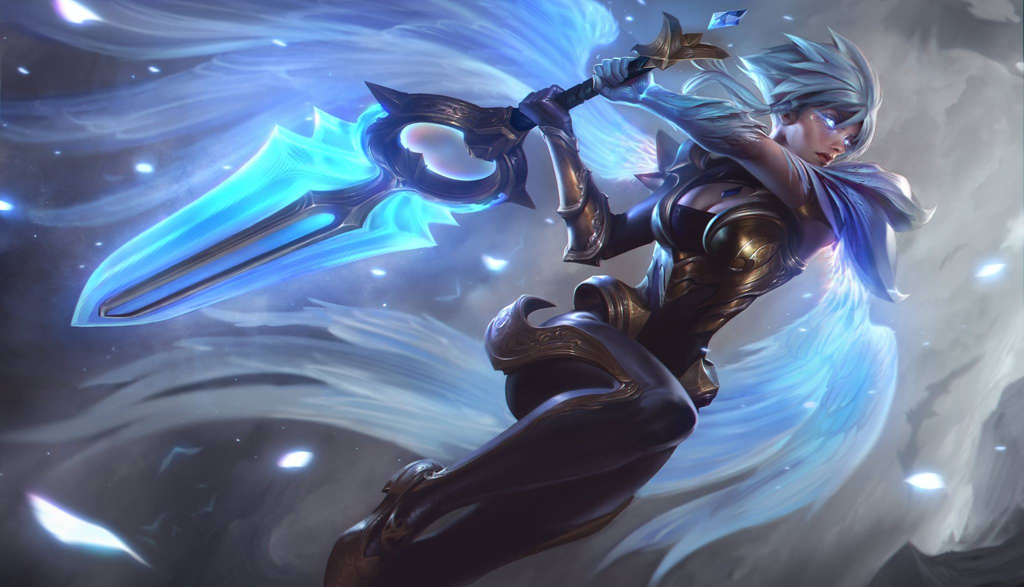 Riven spada energia blu, 2048x1175 Hi-Res, iMac