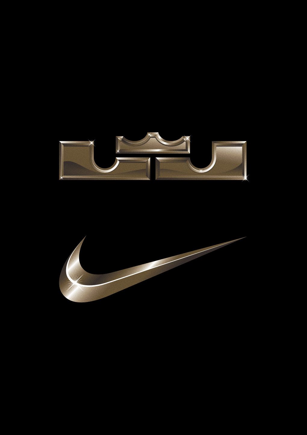 LeBron James corona logo Nike, abbigliamento sportivo, 1020x1443 Full HD Verticale, Smartphone