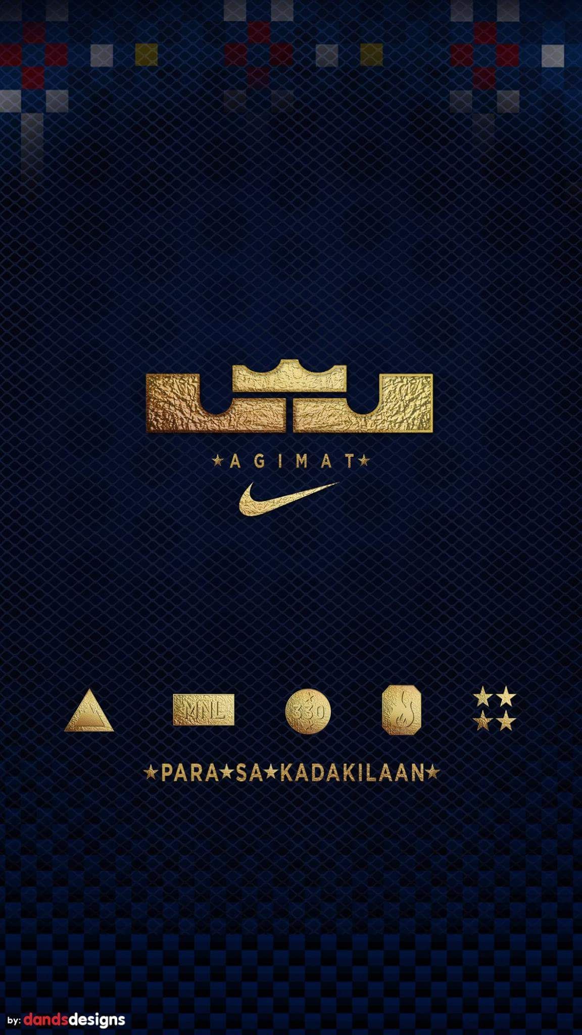 Logo LeBron corona oro, 1152x2048 Verticale, Telefono