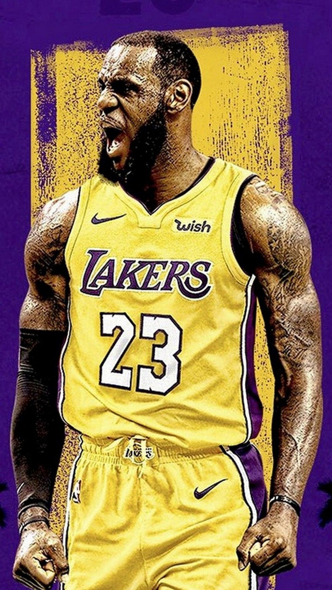 LeBron James Lakers, 1080x1920 Full HD Verticale, Samsung Galaxy