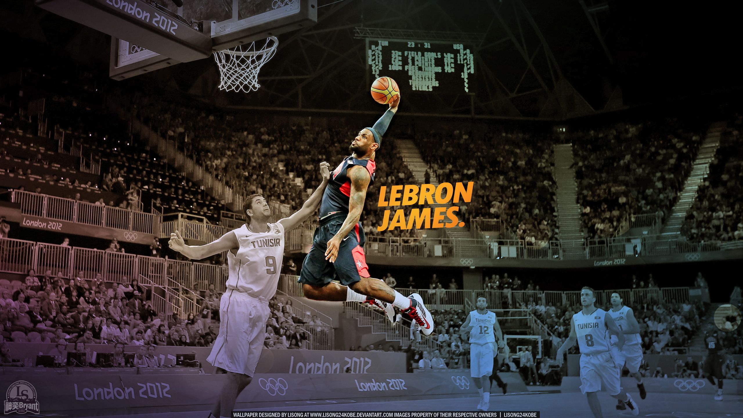 LeBron James canestro basket, 1280x720 720p, PC