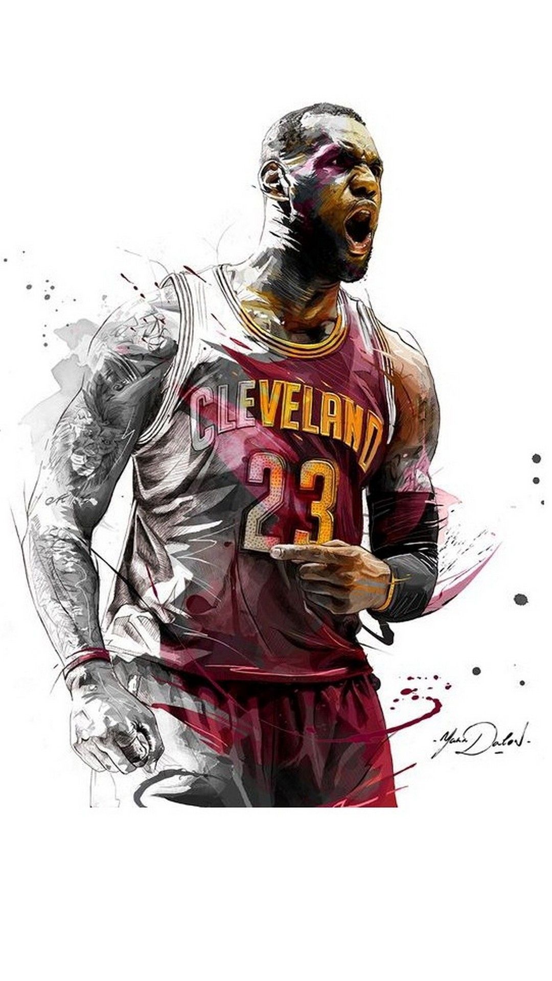LeBron James Cleveland Cavaliers, Los Angeles Lakers, 1080x1920 Full HD Verticale, Smartphone