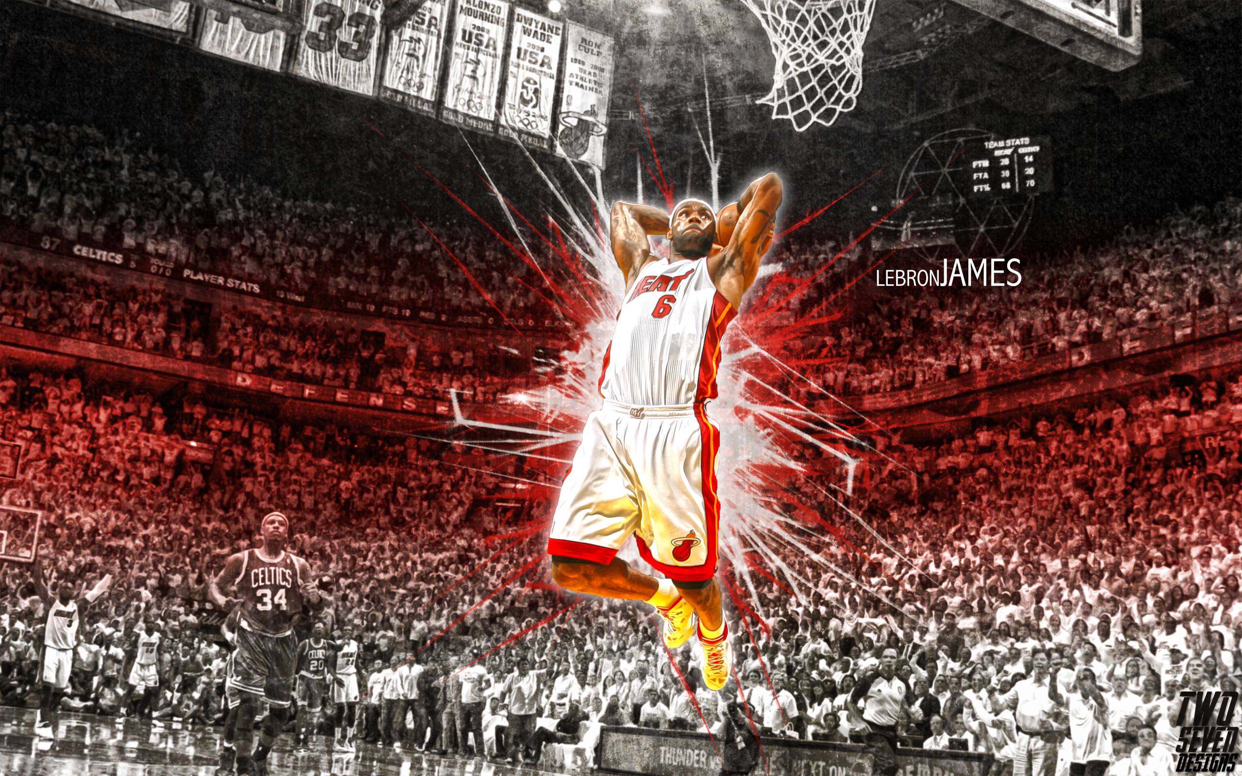 LeBron James schiacciata basket, 2560x1600 2K+, PC