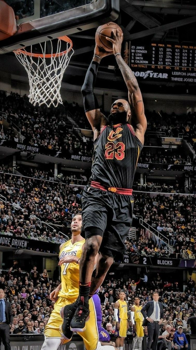 LeBron James Cavaliers basket, 1080x1920 Full HD Verticale, Smartphone