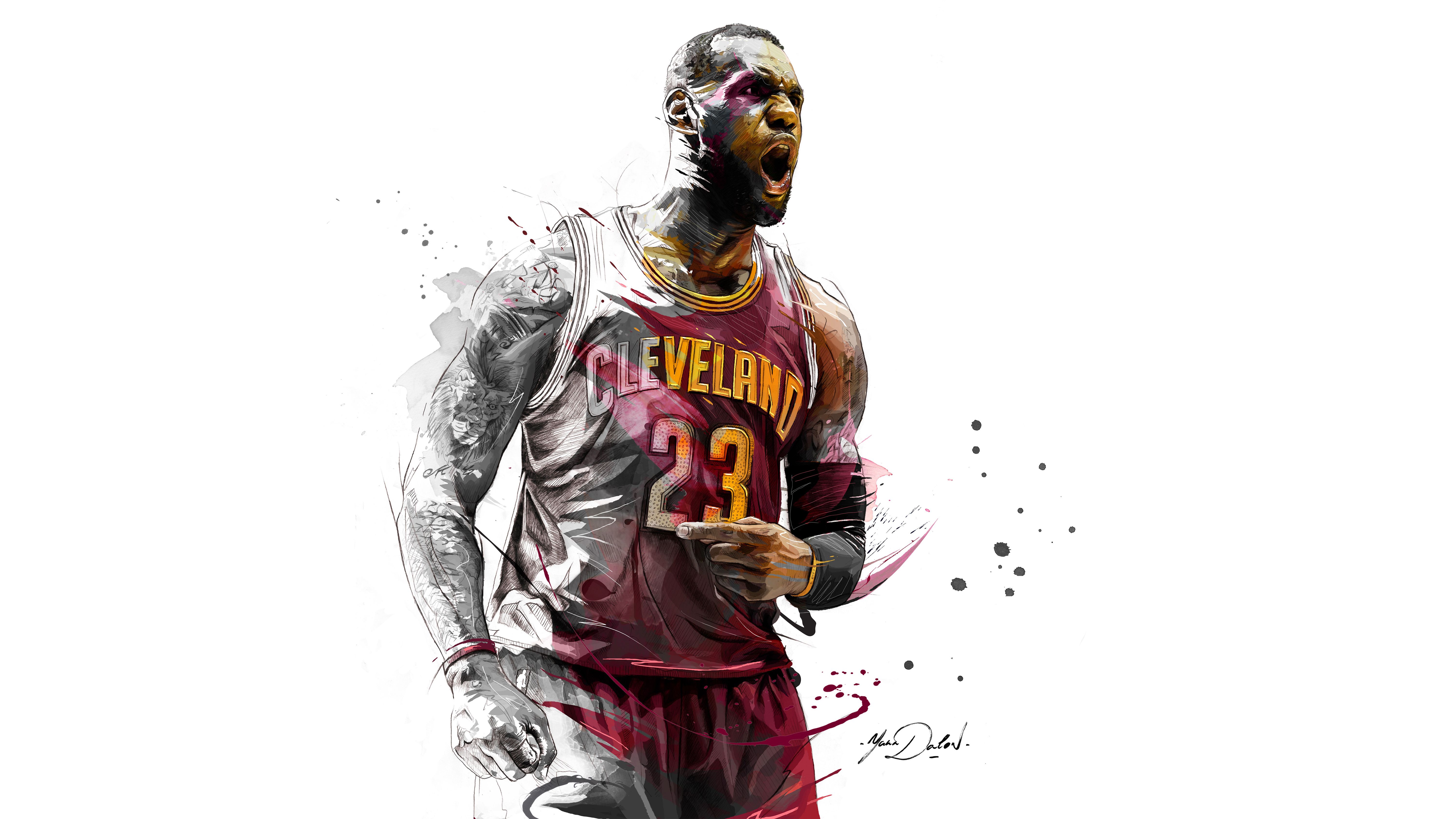 LeBron James Cleveland Cavaliers, 6000x3375 UHD, PC 4K