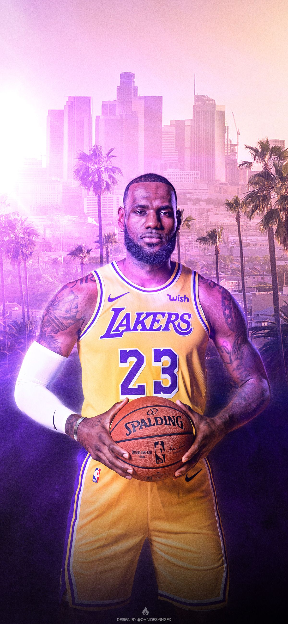 LeBron James Lakers basket, 1200x2597 Full HD Verticale, iPhone