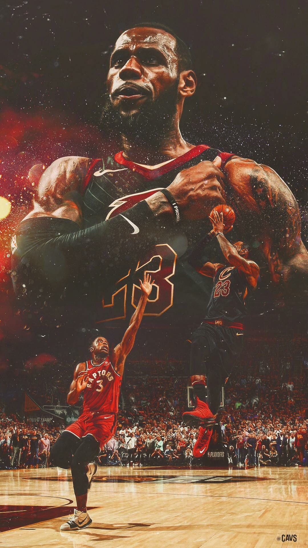LeBron James basket collage, 1080x1920 Full HD Verticale, Smartphone