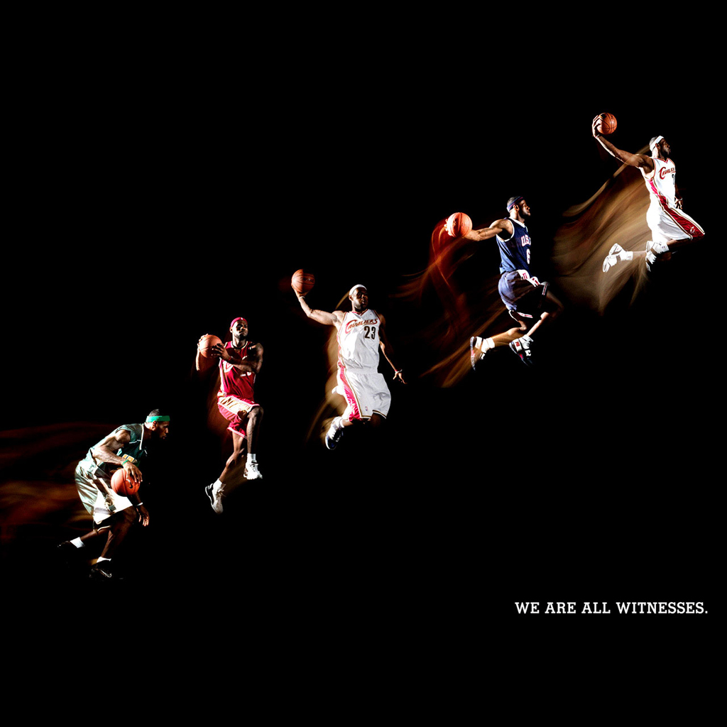 LeBron James sequenza schiacciata, 1024x1024 HD, PC Desktop