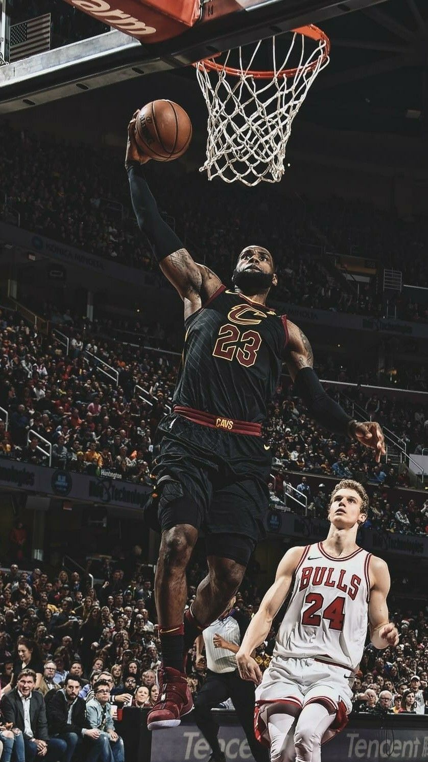 LeBron James schiacciata Lakers, 1242x2208 Verticale, Telefono