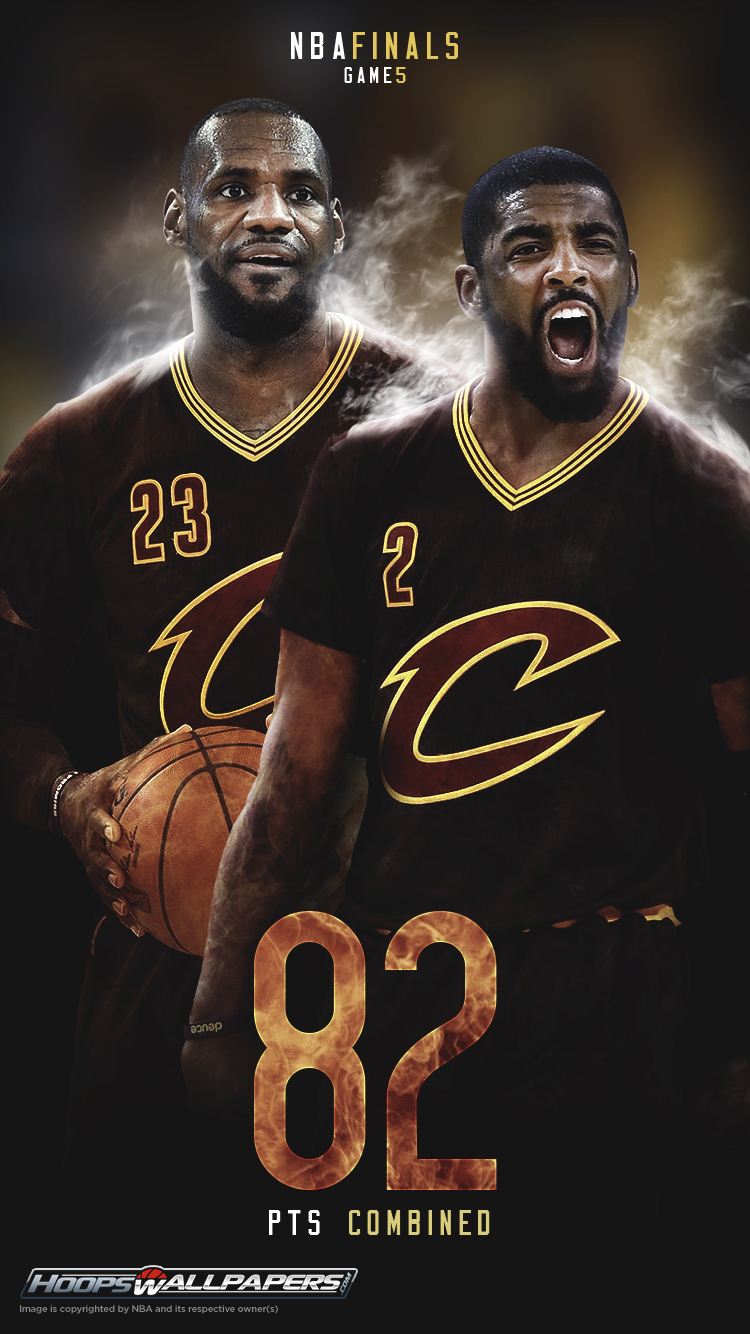 LeBron James Kyrie Irving Cavaliers, 750x1334 Verticale, Telefono