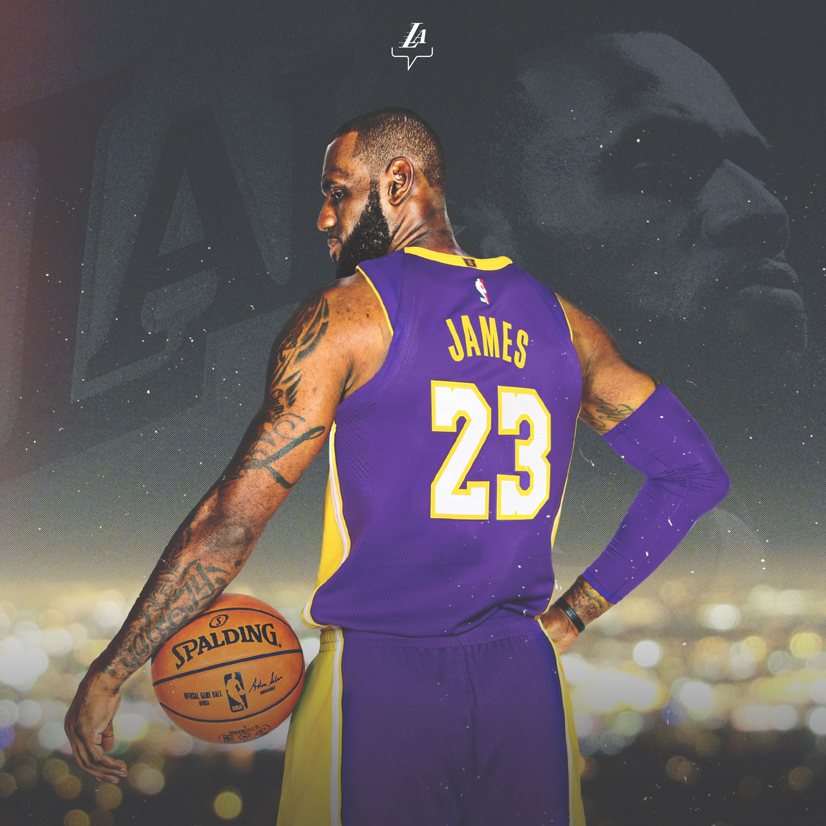 LeBron James Lakers maglia 23, NBA, 2662x2662 2K, PC