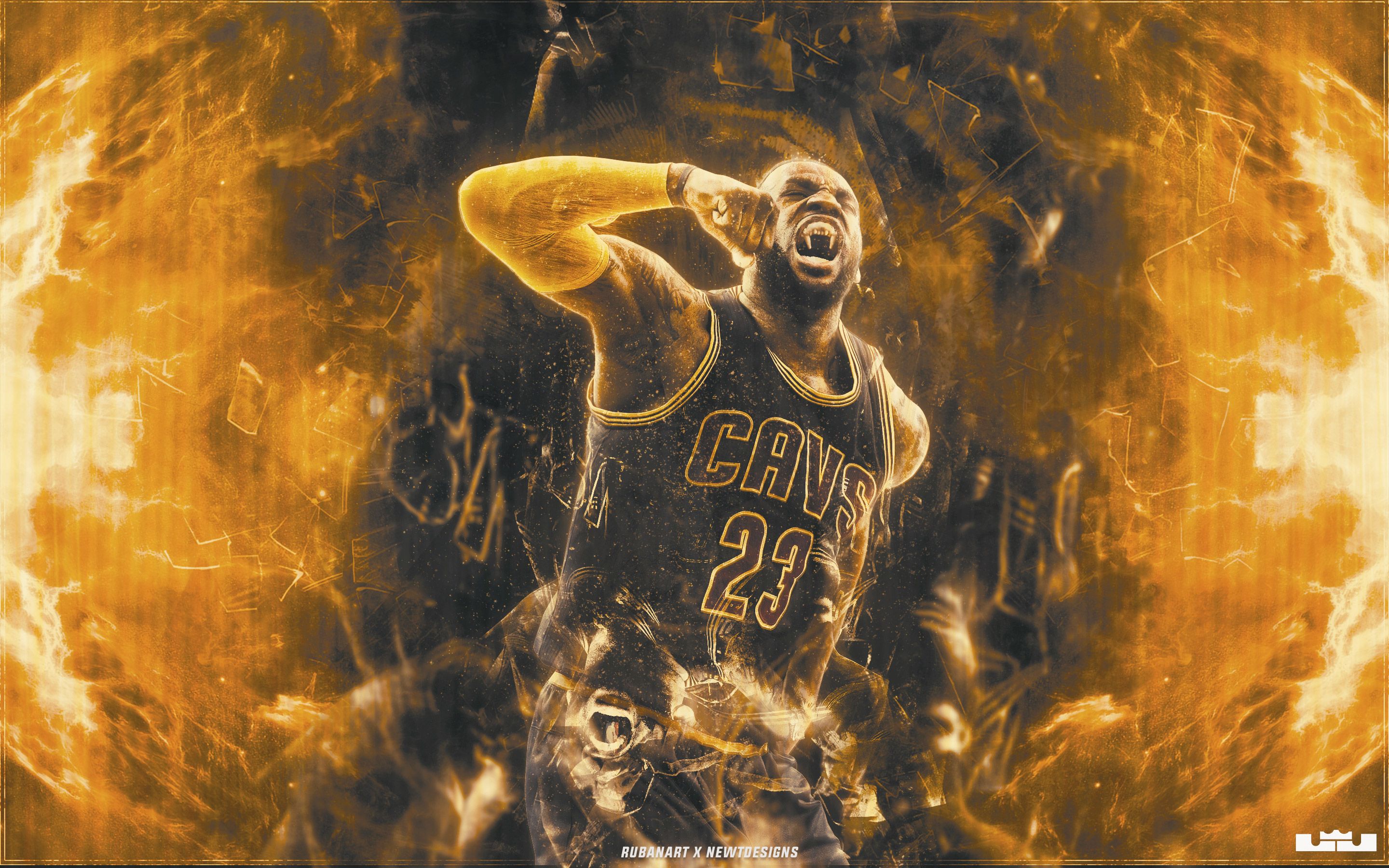 LeBron James Cavaliers fiamme, Los Angeles Lakers, 2880x1800 WQXGA, Desktop