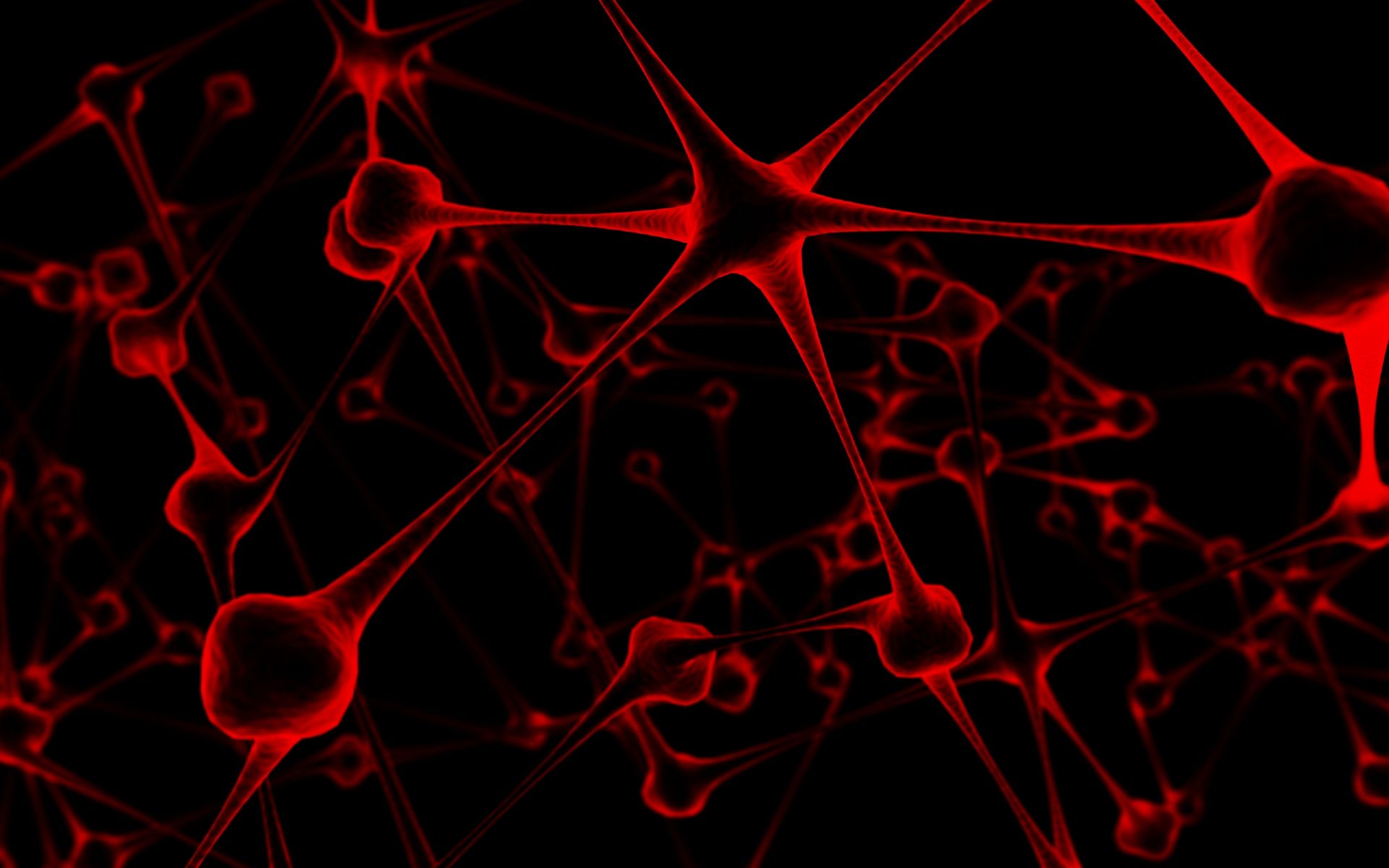 Rete neurale astratta rossa, 1920x1200 WUXGA, PC