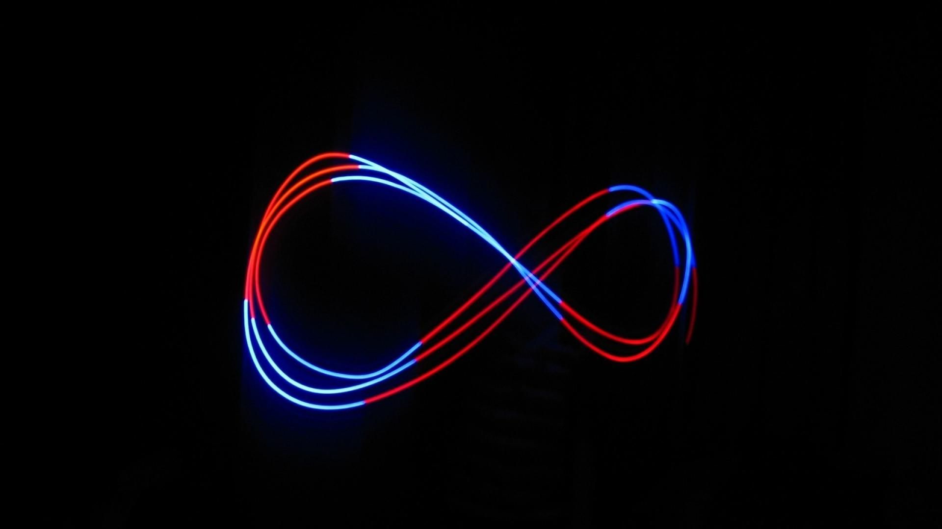 Simbolo infinito luci LED, 1920x1080 Full HD 1080p, PC