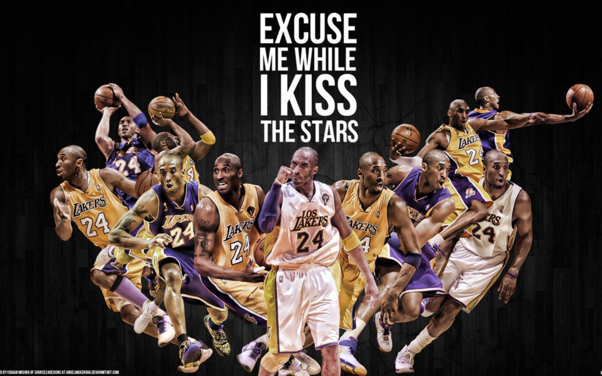 Illustrazione LeBron Shaq Kobe basket, 787x1014 Full HD Verticale, Smartphone
