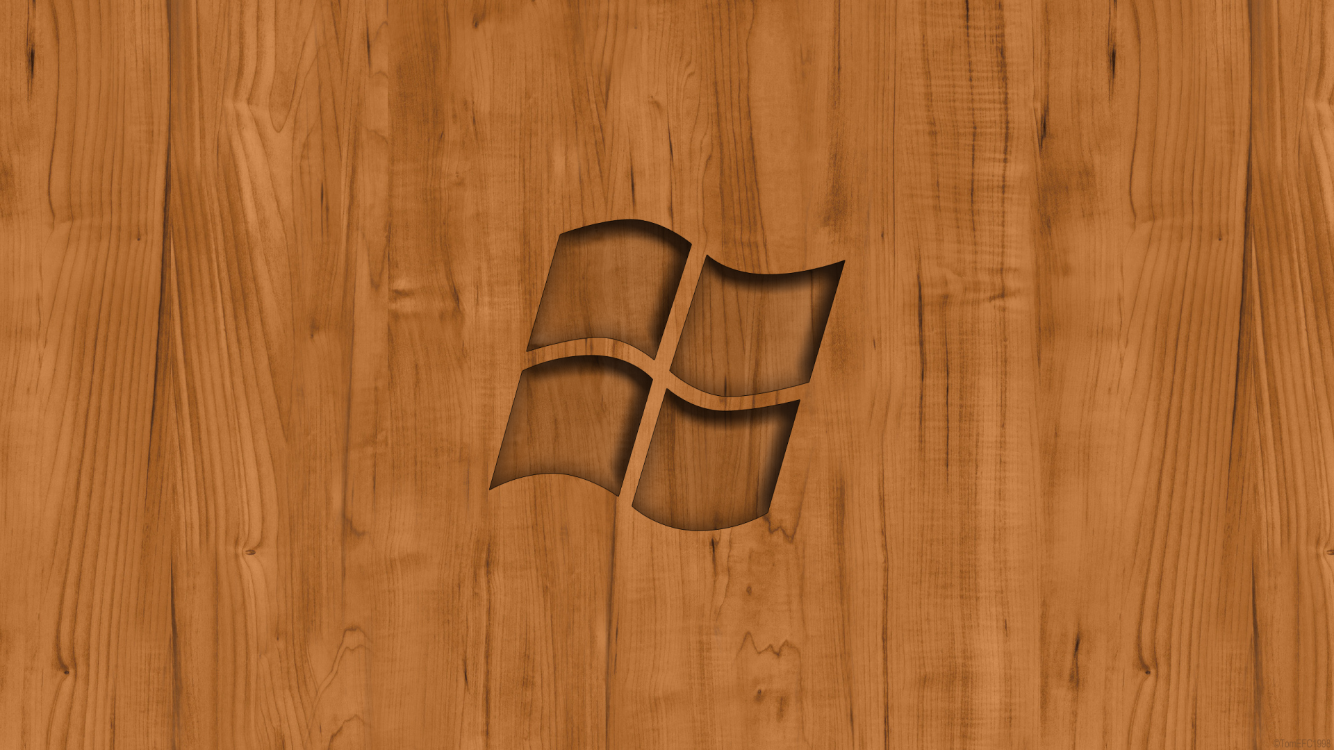 Logo Windows su legno, sistema operativo Microsoft, 1920x1080 1080p, PC Desktop