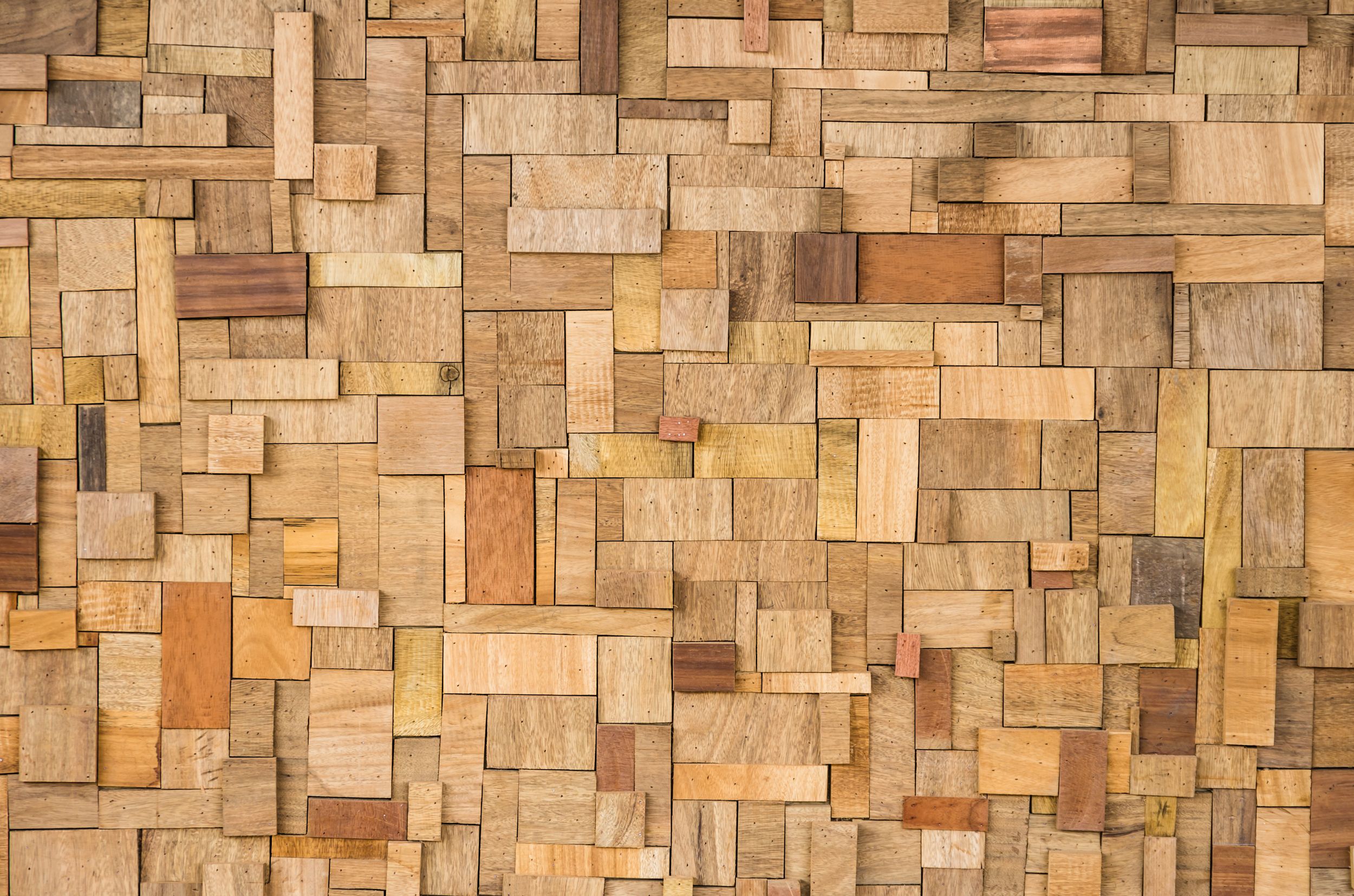 Mosaico di blocchi di legno, 2500x1655 2K, PC Desktop
