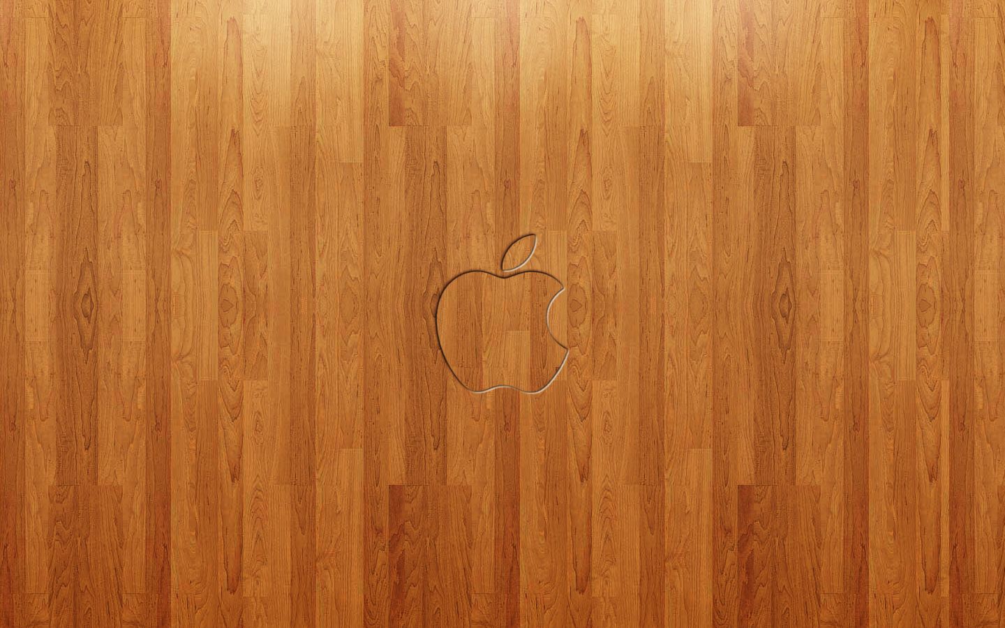 Logo Apple inciso su legno, azienda tech, 1440x900 HD, PC Desktop