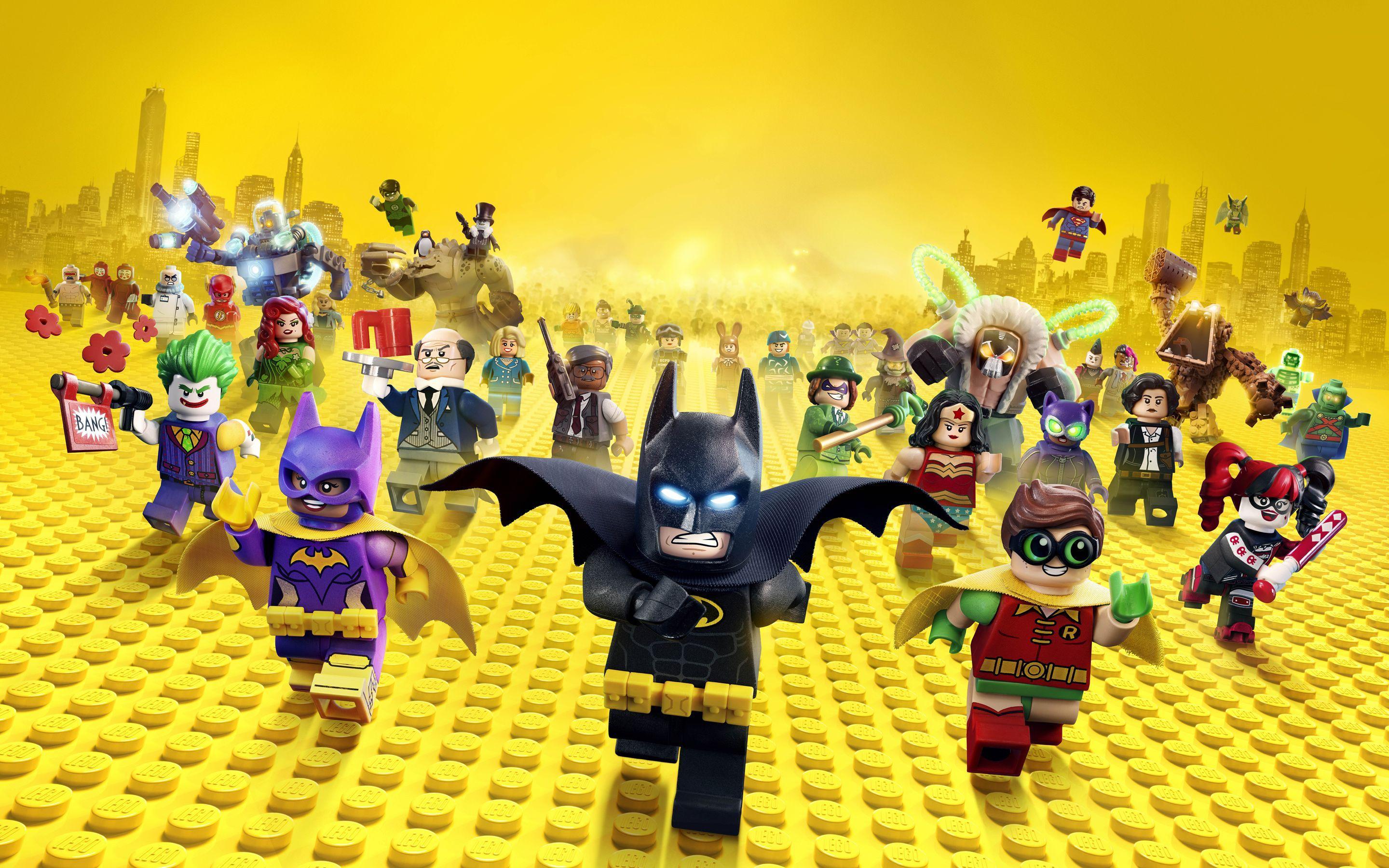 LEGO Batman con personaggi, DC Comics, 2880x1800 2K, Desktop