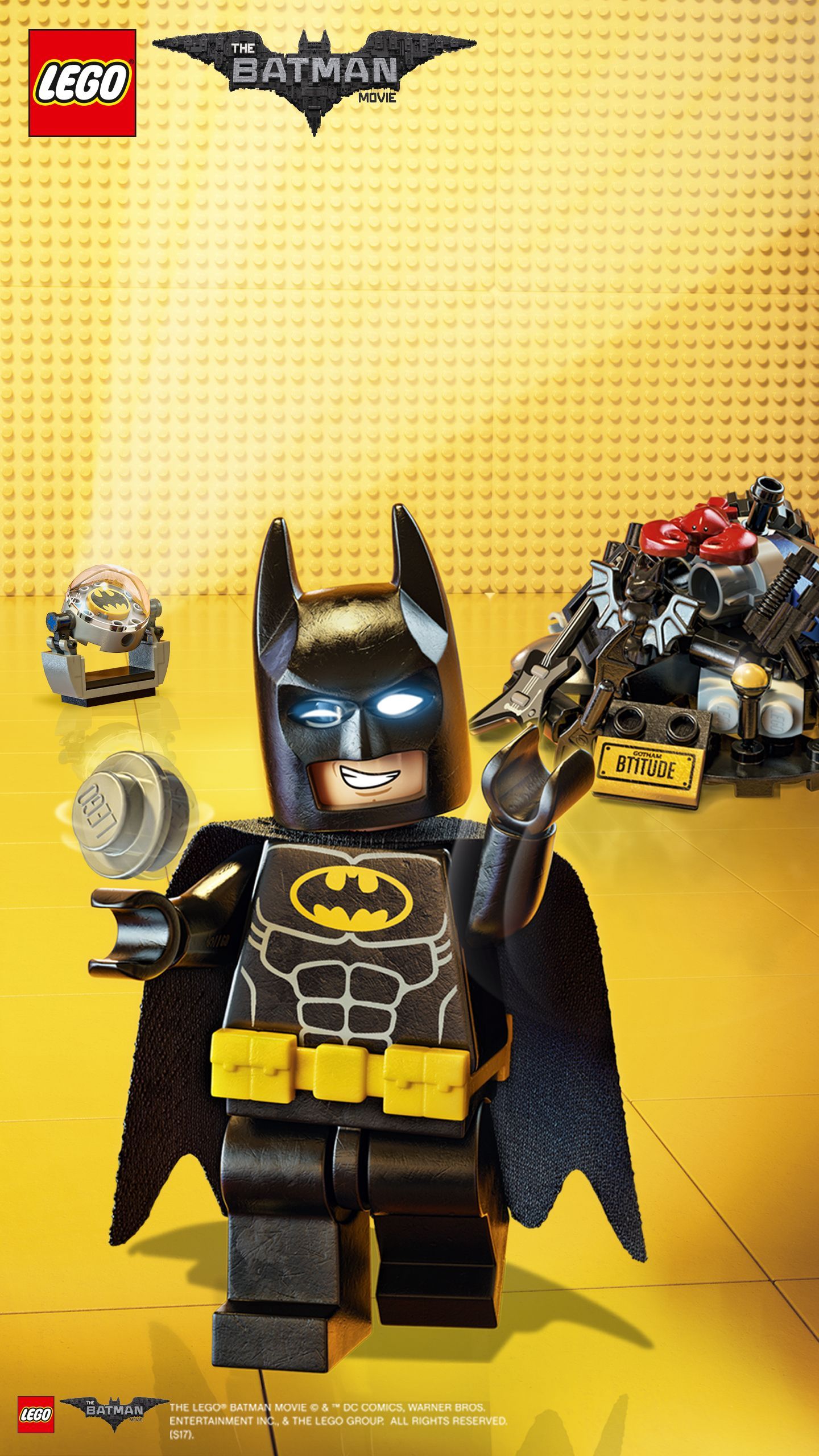 LEGO Batman minifigure, 1440x2560 Full HD Verticale, Samsung Galaxy