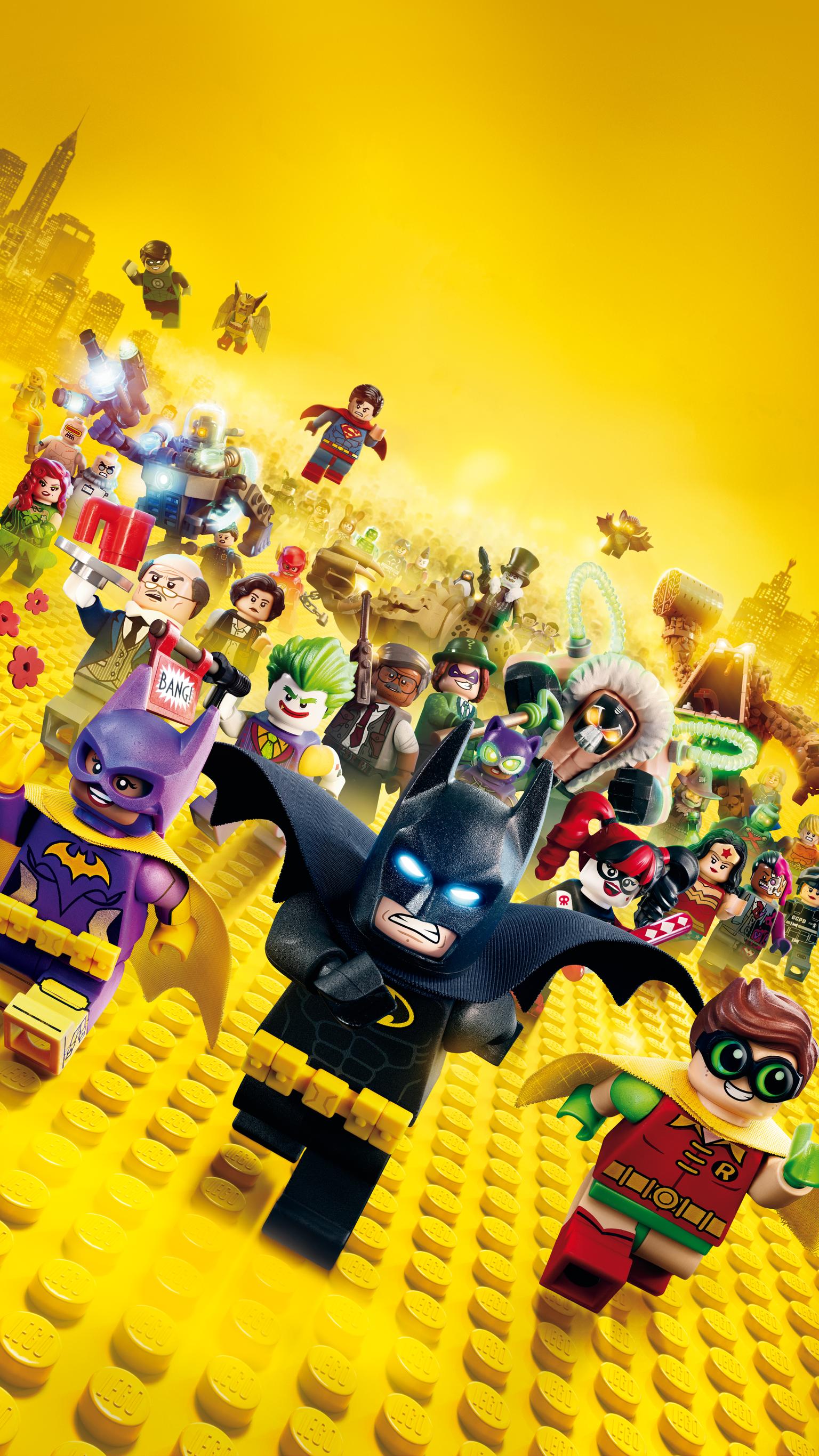 LEGO Batman personaggi gruppo, costruzioni, 1536x2732 Full HD Verticale, iPhone