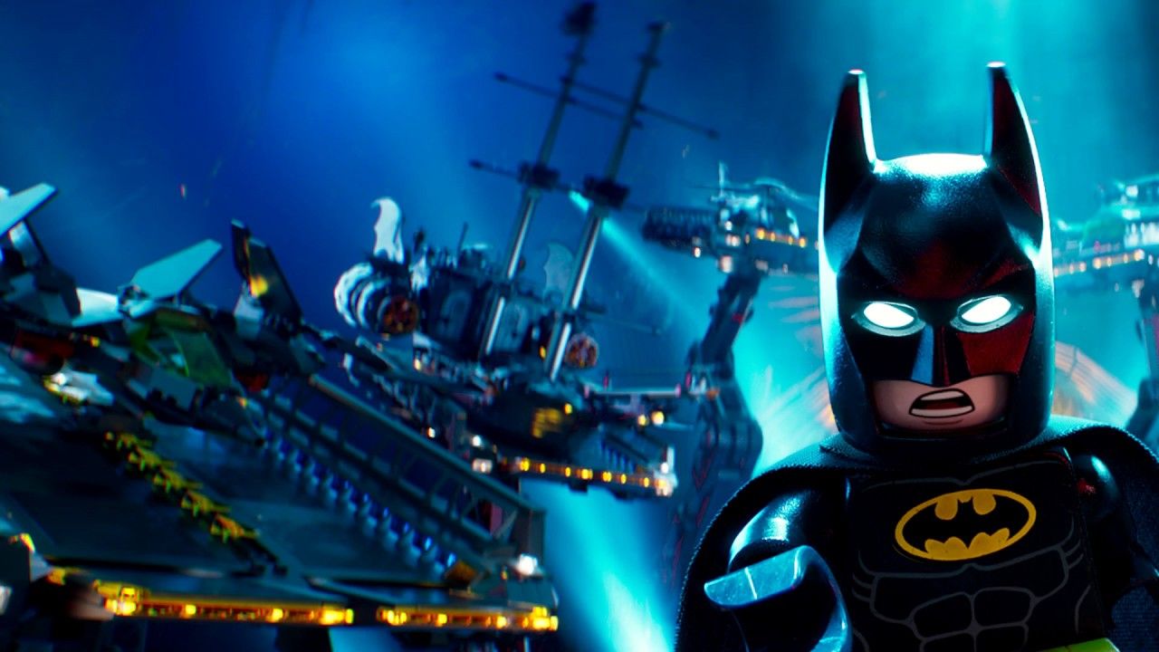 Lego Batman film scena notturna, 1280x720 HD, Desktop