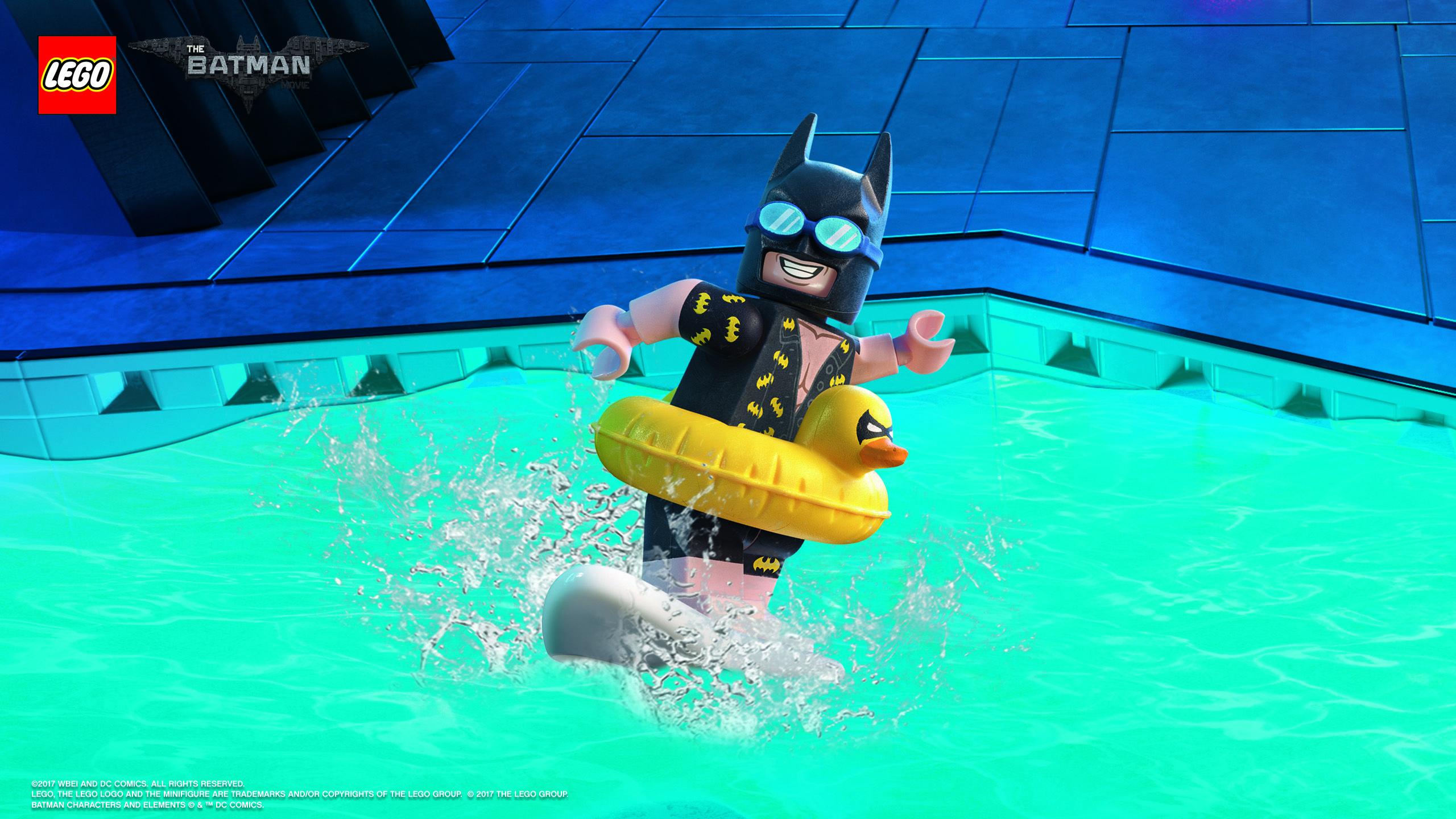 Minifigure LEGO Batman in piscina, 2560x1440 QHD, Monitor Gaming