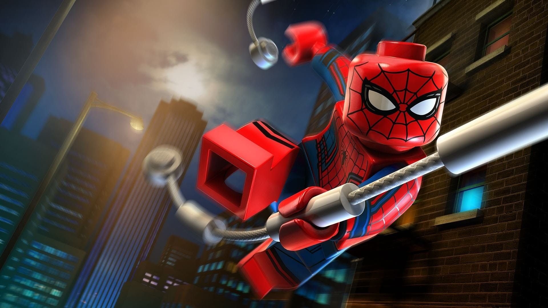LEGO Spiderman ragnatela città, Marvel, 1920x1080 Full HD 1080p, Desktop