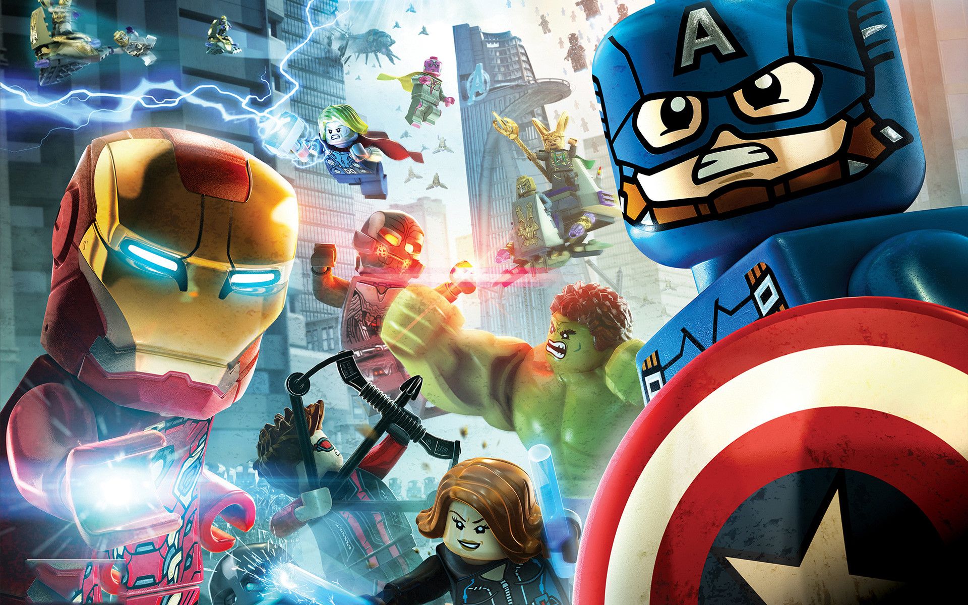 LEGO Marvel Avengers personaggi, supereroi, 1920x1200 WUXGA, Desktop