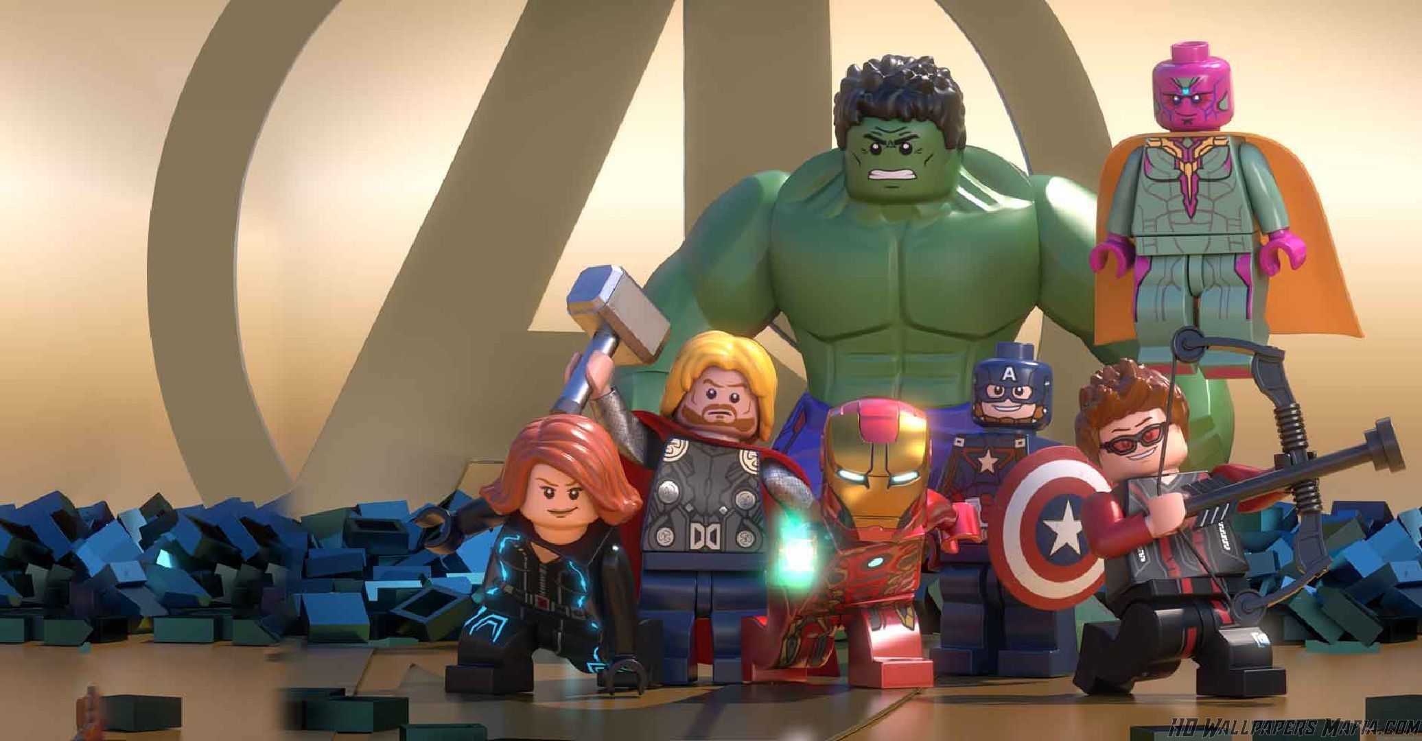 LEGO Marvel Avengers personaggi, supereroi, 2072x1080 alta risoluzione, Laptop