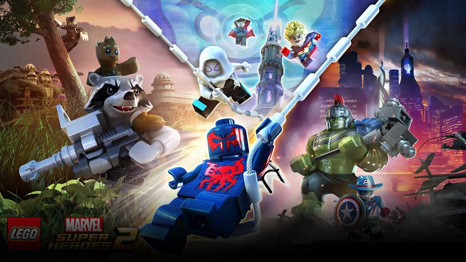 LEGO Marvel Super Heroes personaggi, 1600x900 HD, PC Desktop