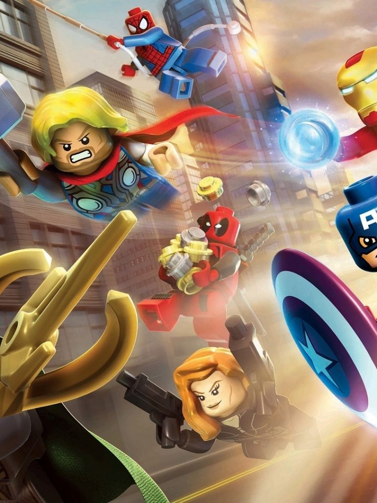 LEGO Marvel Super Heroes personaggi, costruzioni, 768x1024 Full HD Verticale, Smartphone