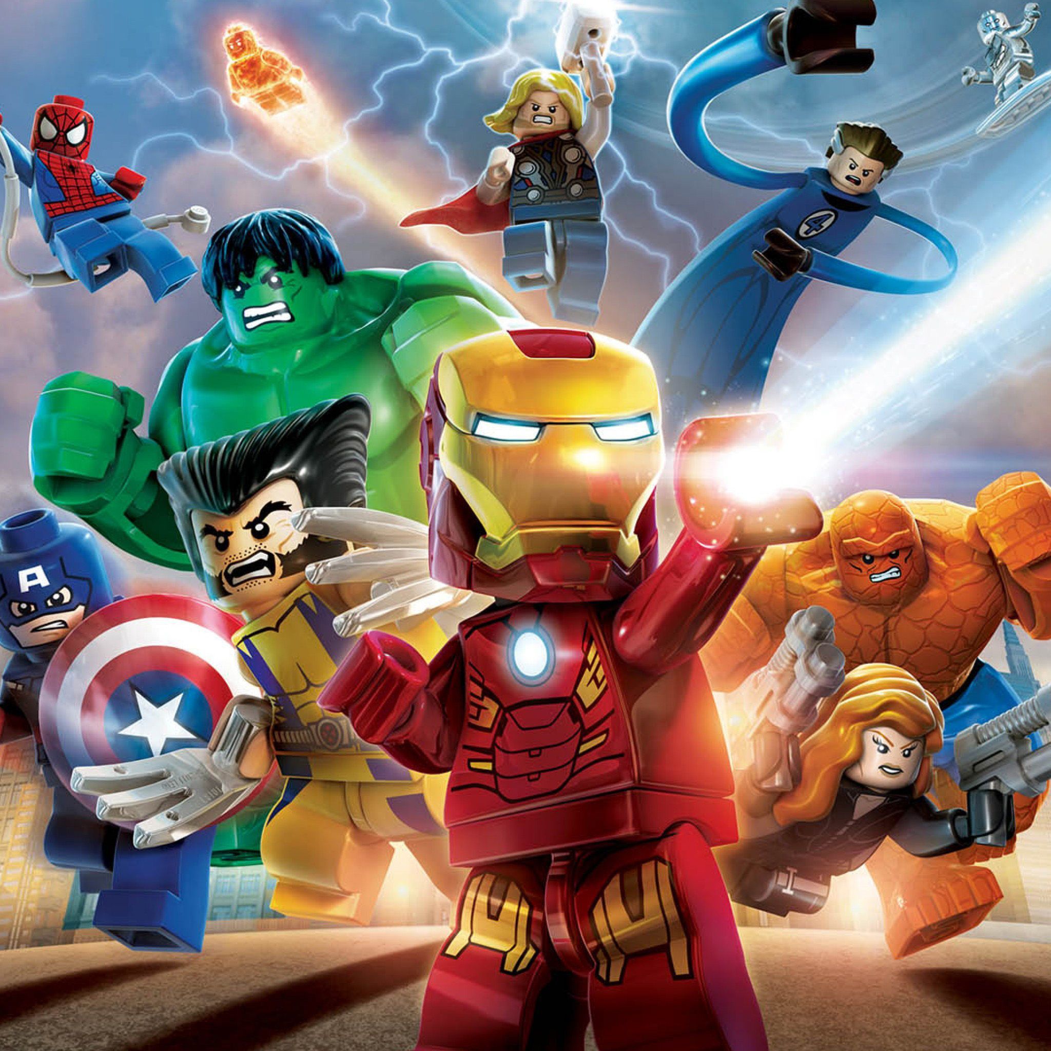 LEGO Marvel supereroi gruppo, 2048x2048 Hi-Res, Laptop
