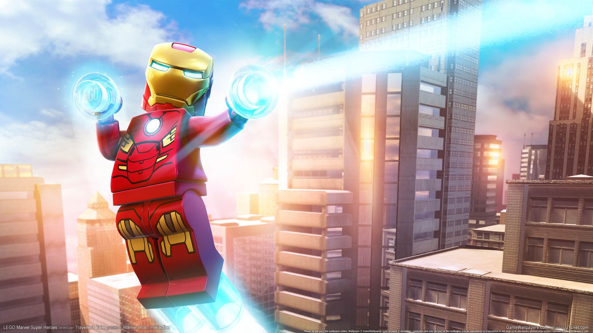 LEGO Iron Man tra grattacieli, 1920x1080 1080p, PC Desktop