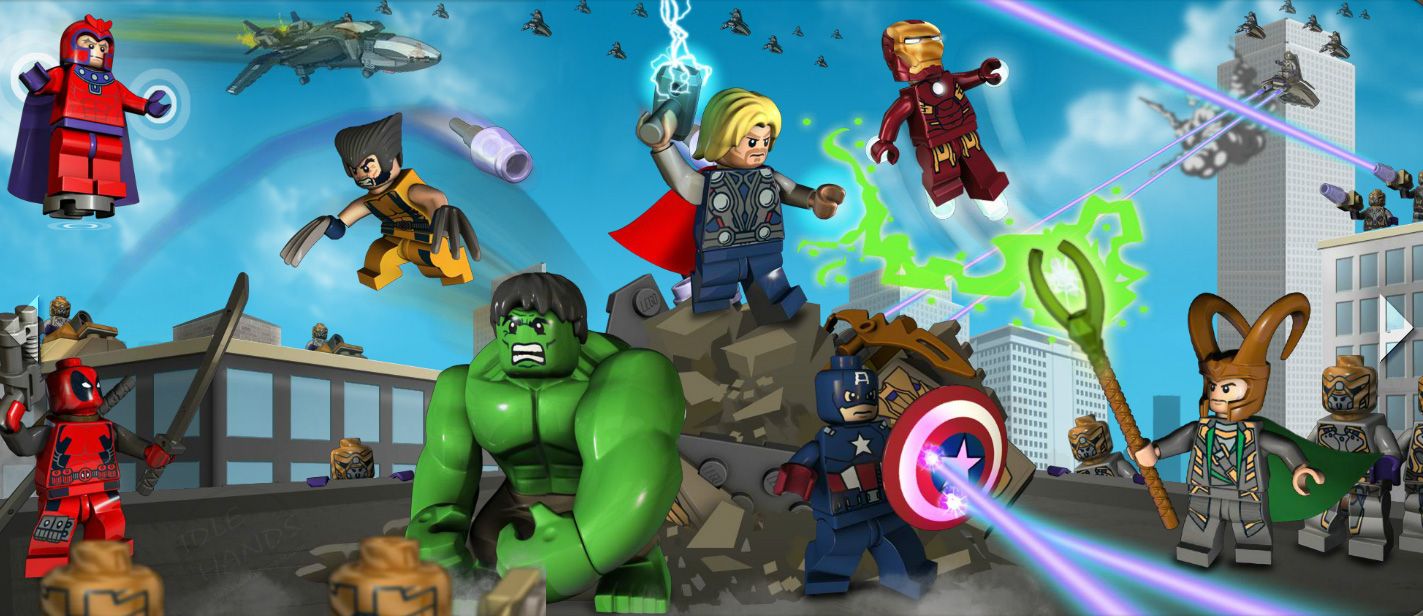 LEGO Marvel supereroi Avengers, 1423x616 Panoramico, iMac