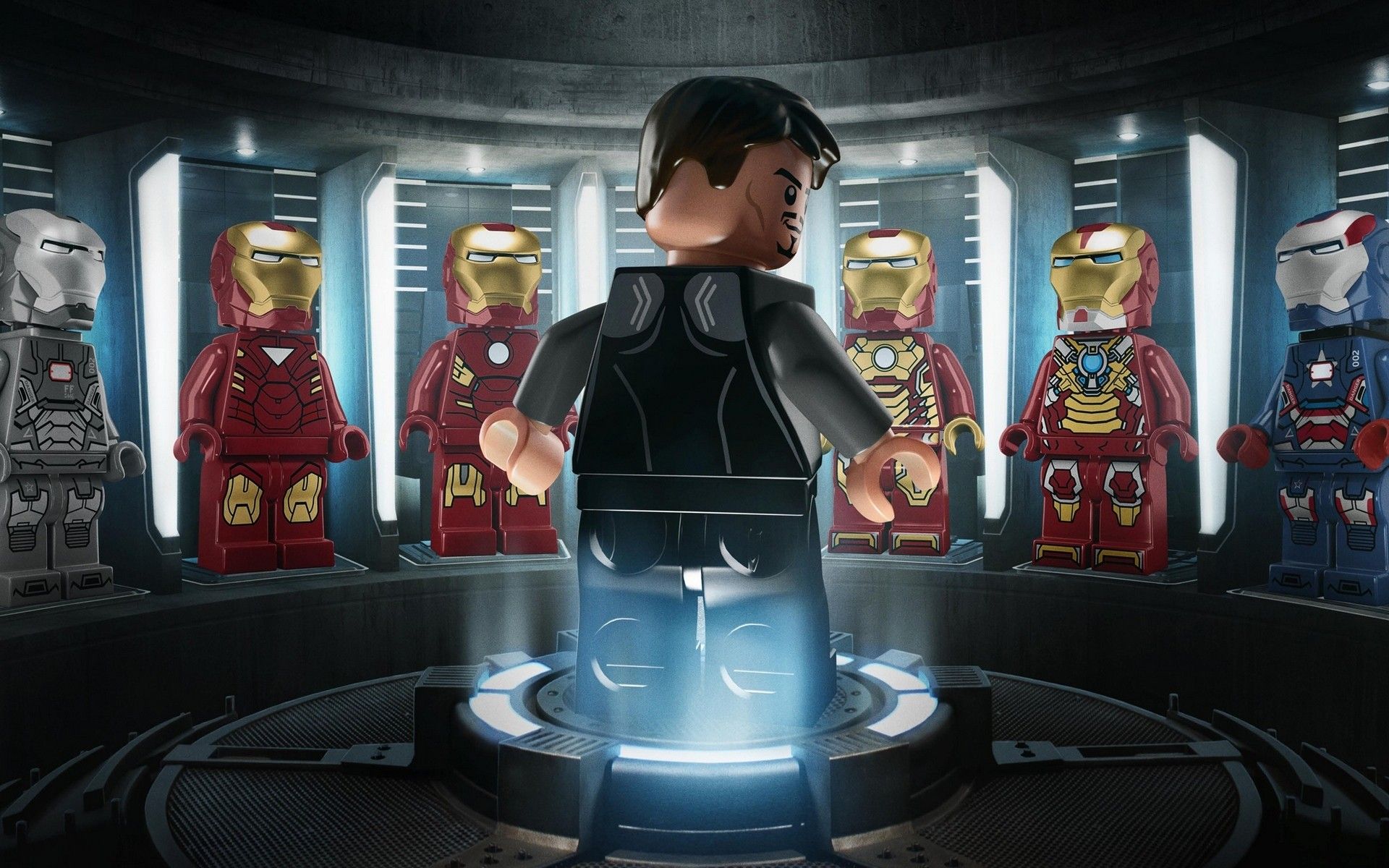 LEGO Avengers minifigure gruppo, Marvel, 900x1600 Verticale, Mobile